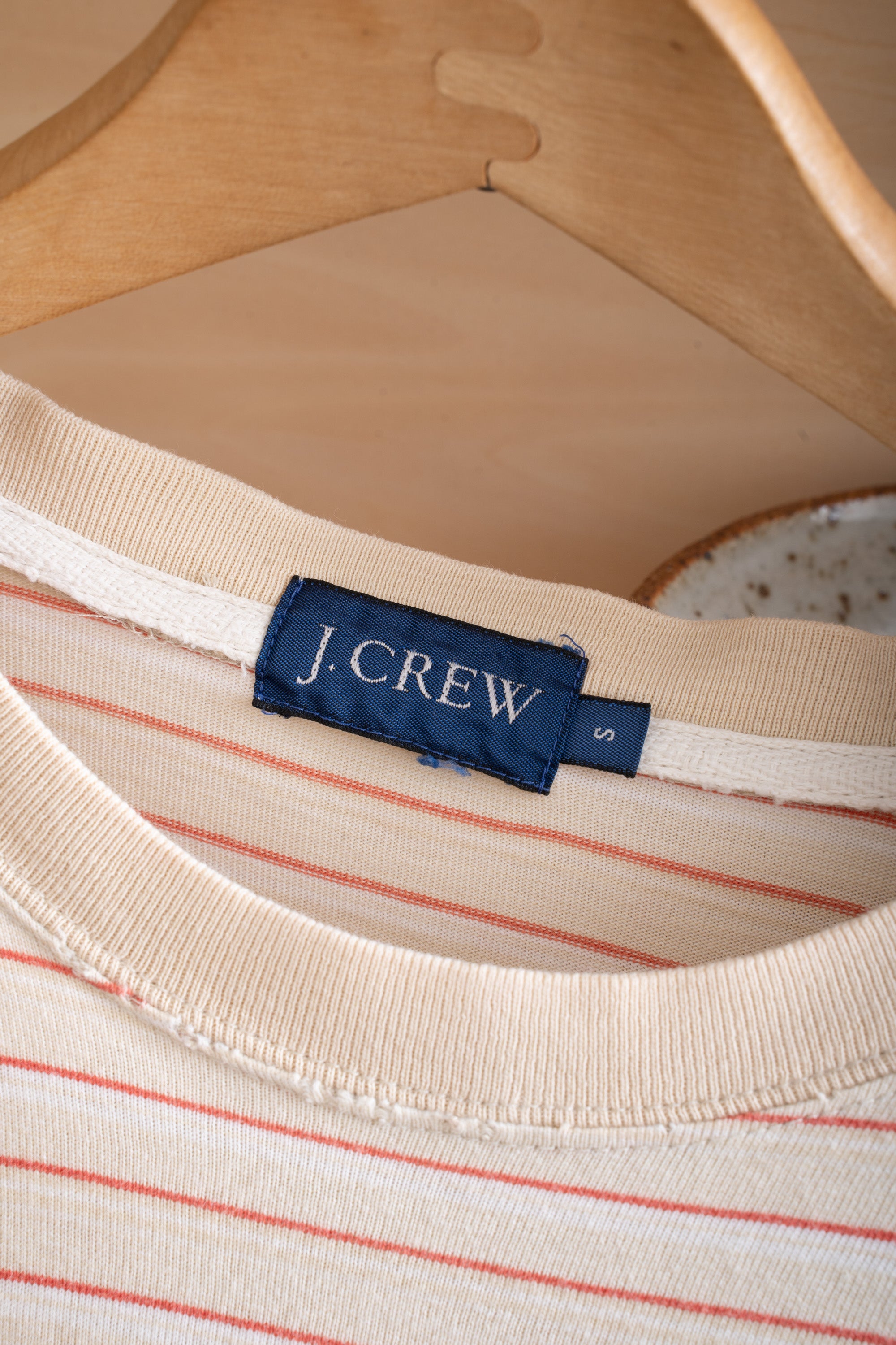 90~00S J.CREW STRIPED T-SHIRT