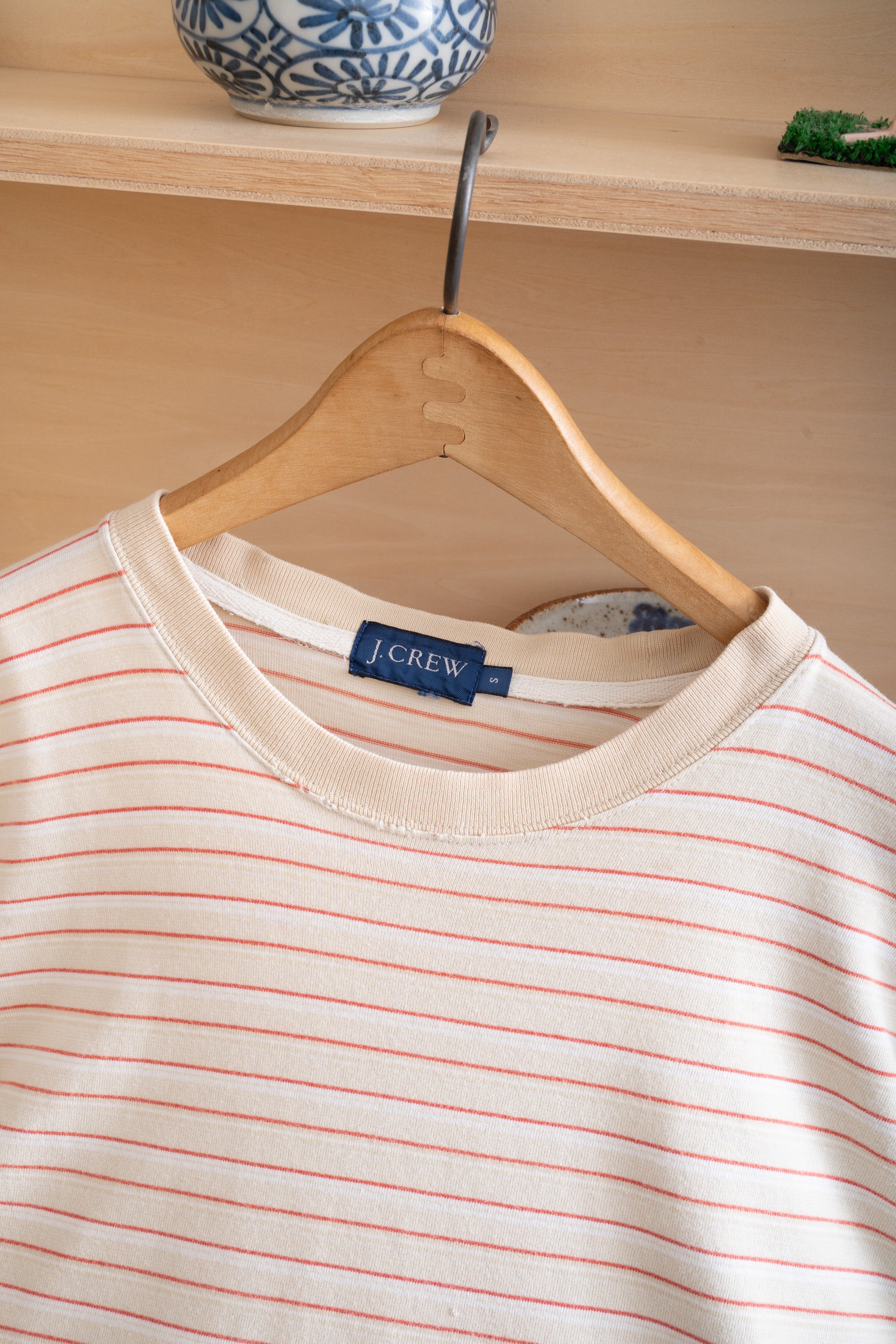 90~00S J.CREW STRIPED T-SHIRT