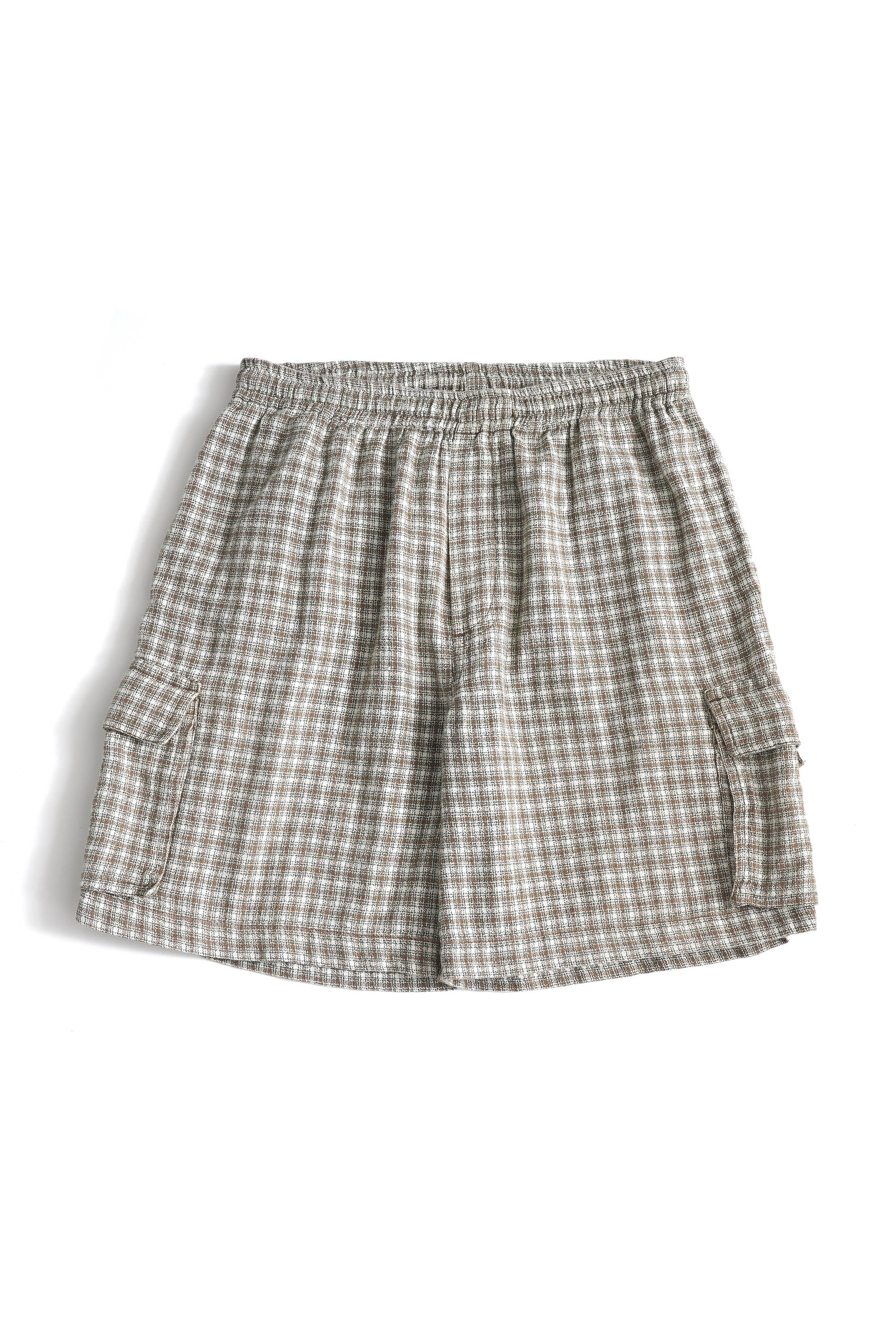 90S BLACK DIAMOND CHECKED EASY CARGO SHORTS