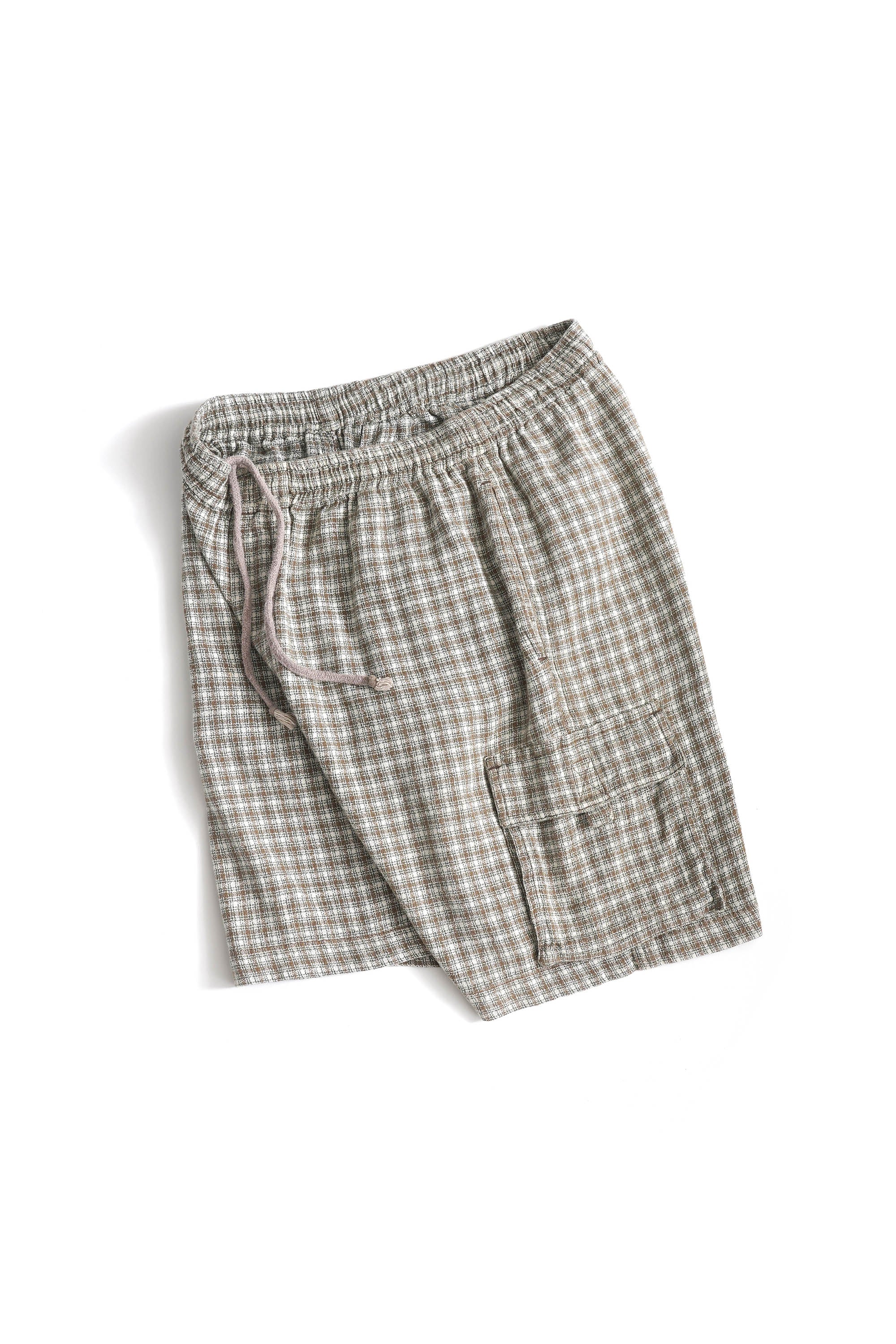 90S BLACK DIAMOND CHECKED EASY CARGO SHORTS