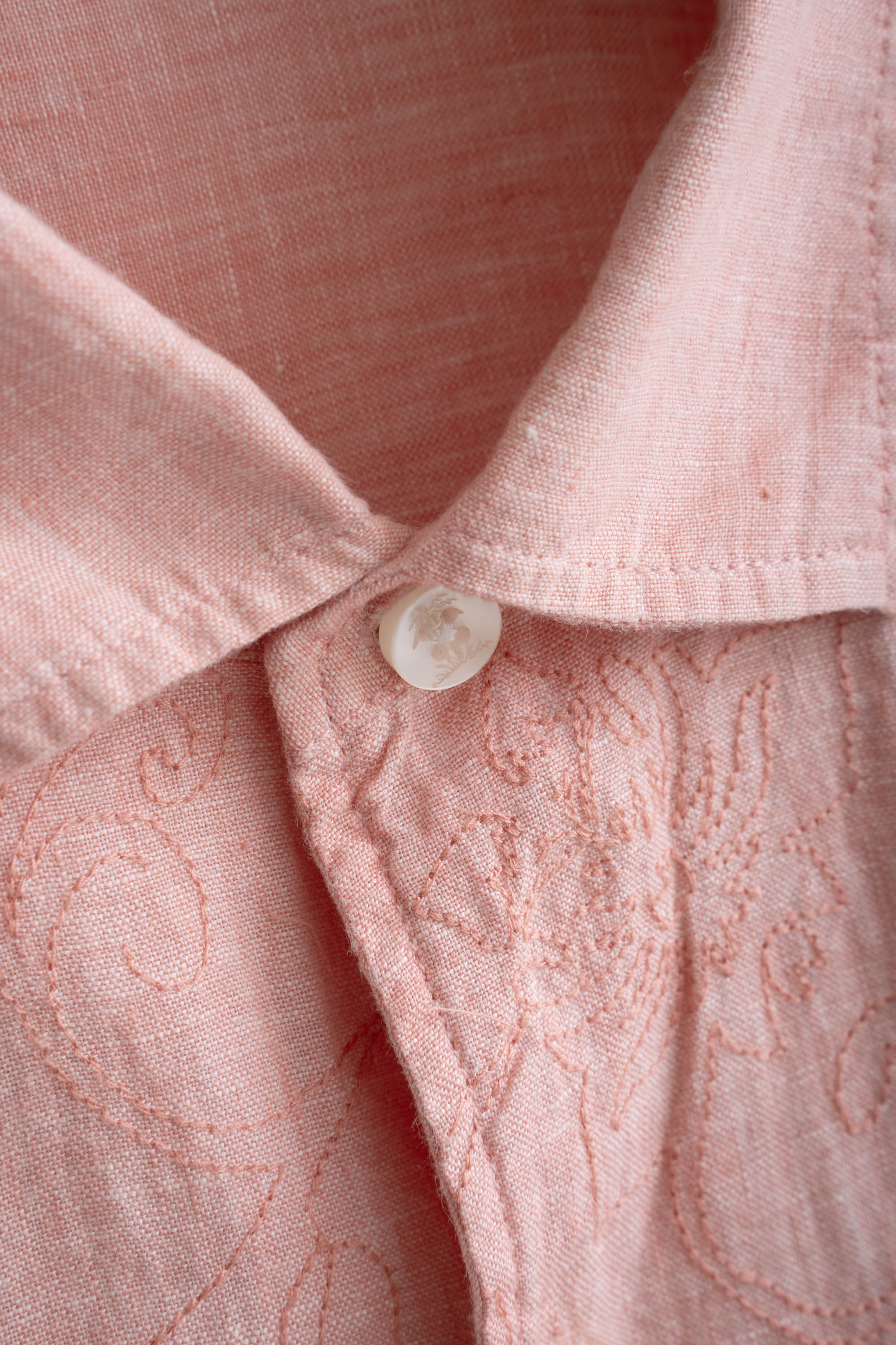 90S TOMMY BAHAMA FLOWER EMBROIDERED LINEN SHIRTS
