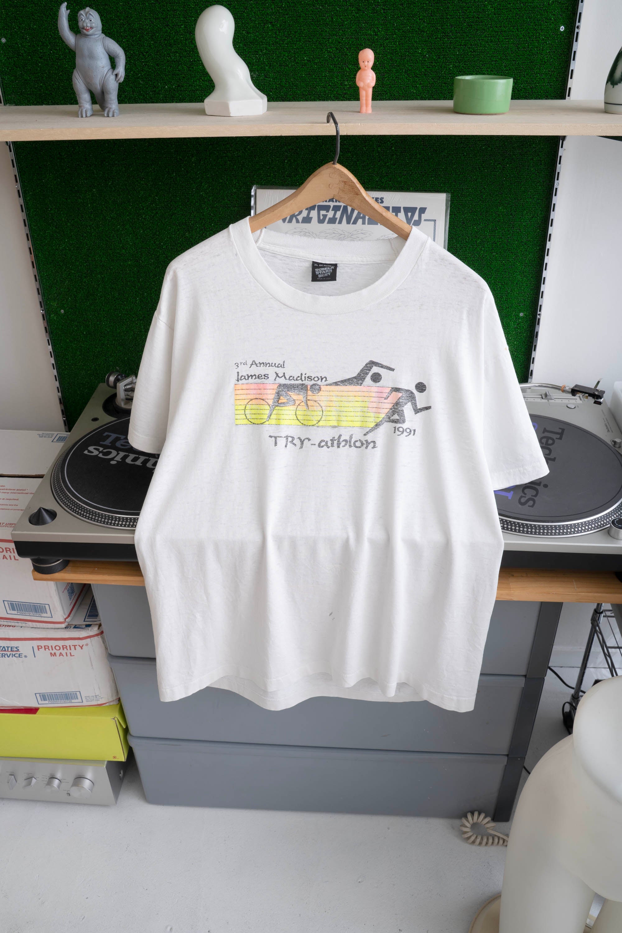 1991S MADE IN USA TRY-ATHLON T-SHIRT (SCREEN STARS BEST)