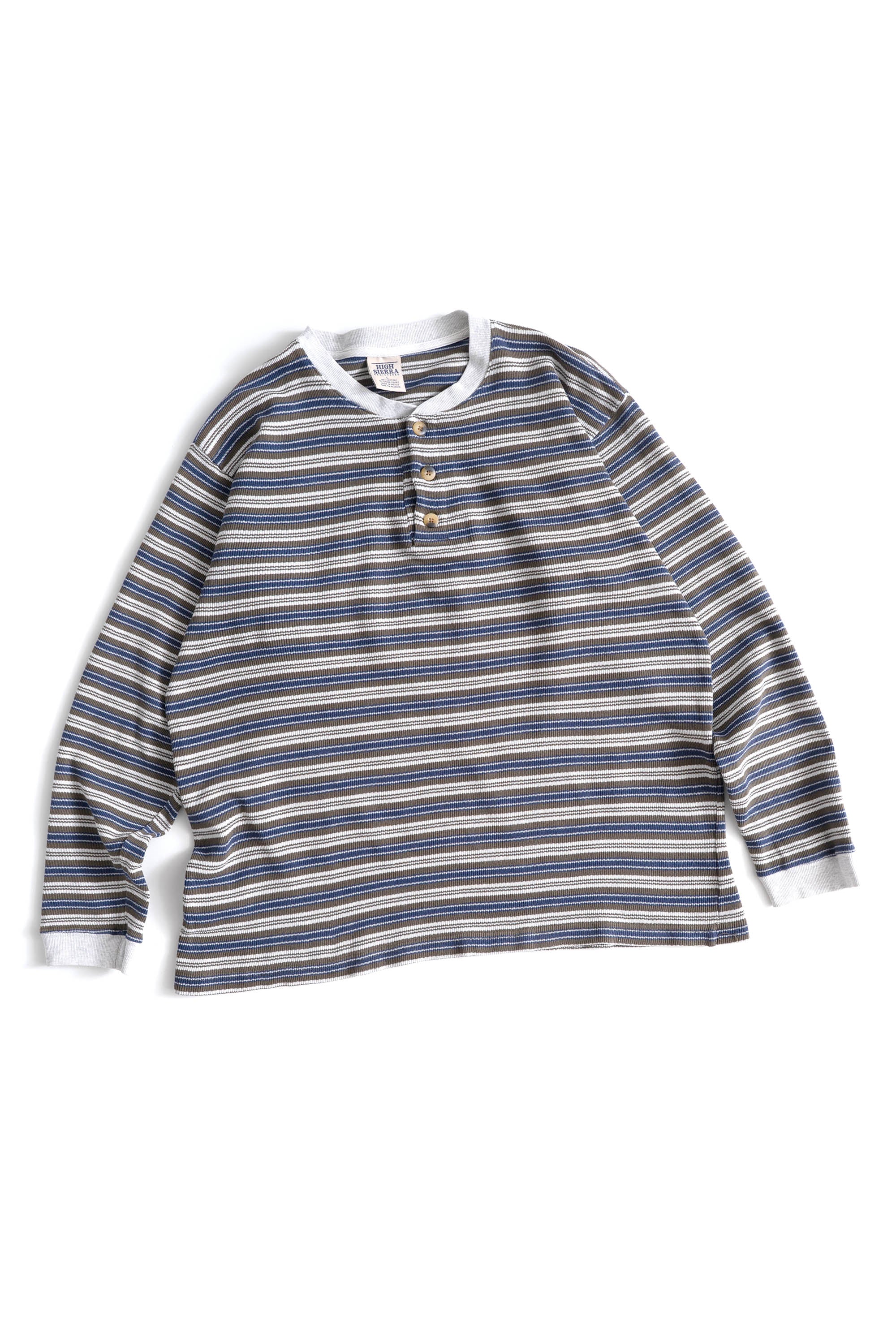 90S HIGH SIERRA RIBBED HENRY NECK PULLOVER