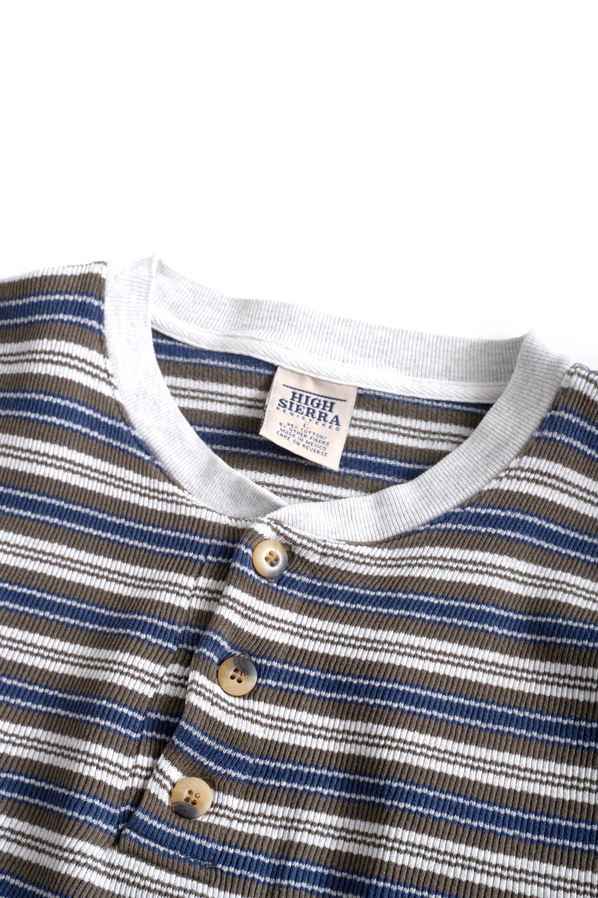 90S HIGH SIERRA RIBBED HENRY NECK PULLOVER