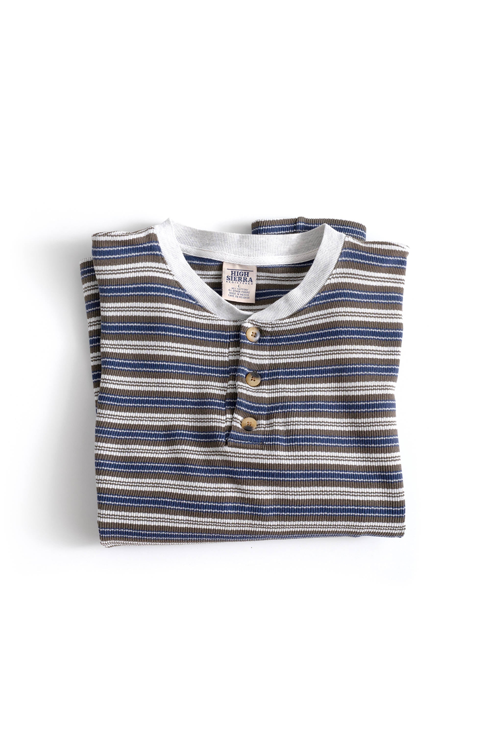 90S HIGH SIERRA RIBBED HENRY NECK PULLOVER