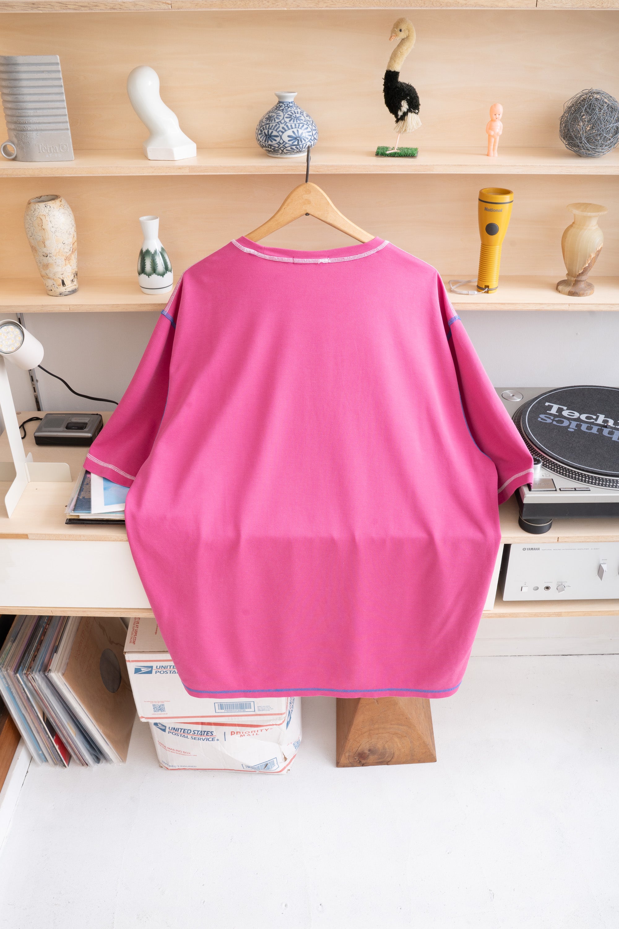 90~00S BUGATCHI CONTRAST STITCH T-SHIRT