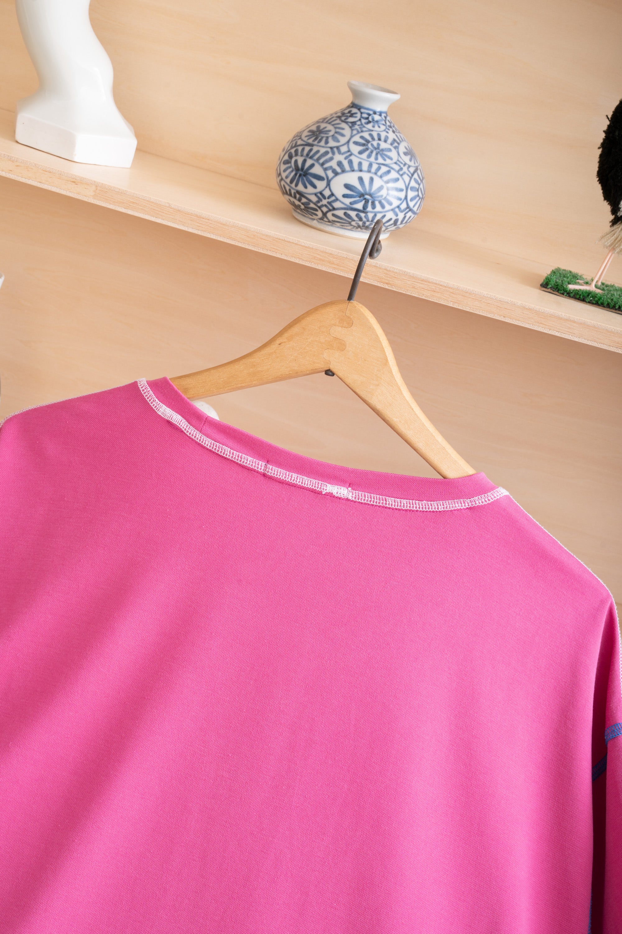 90~00S BUGATCHI CONTRAST STITCH T-SHIRT