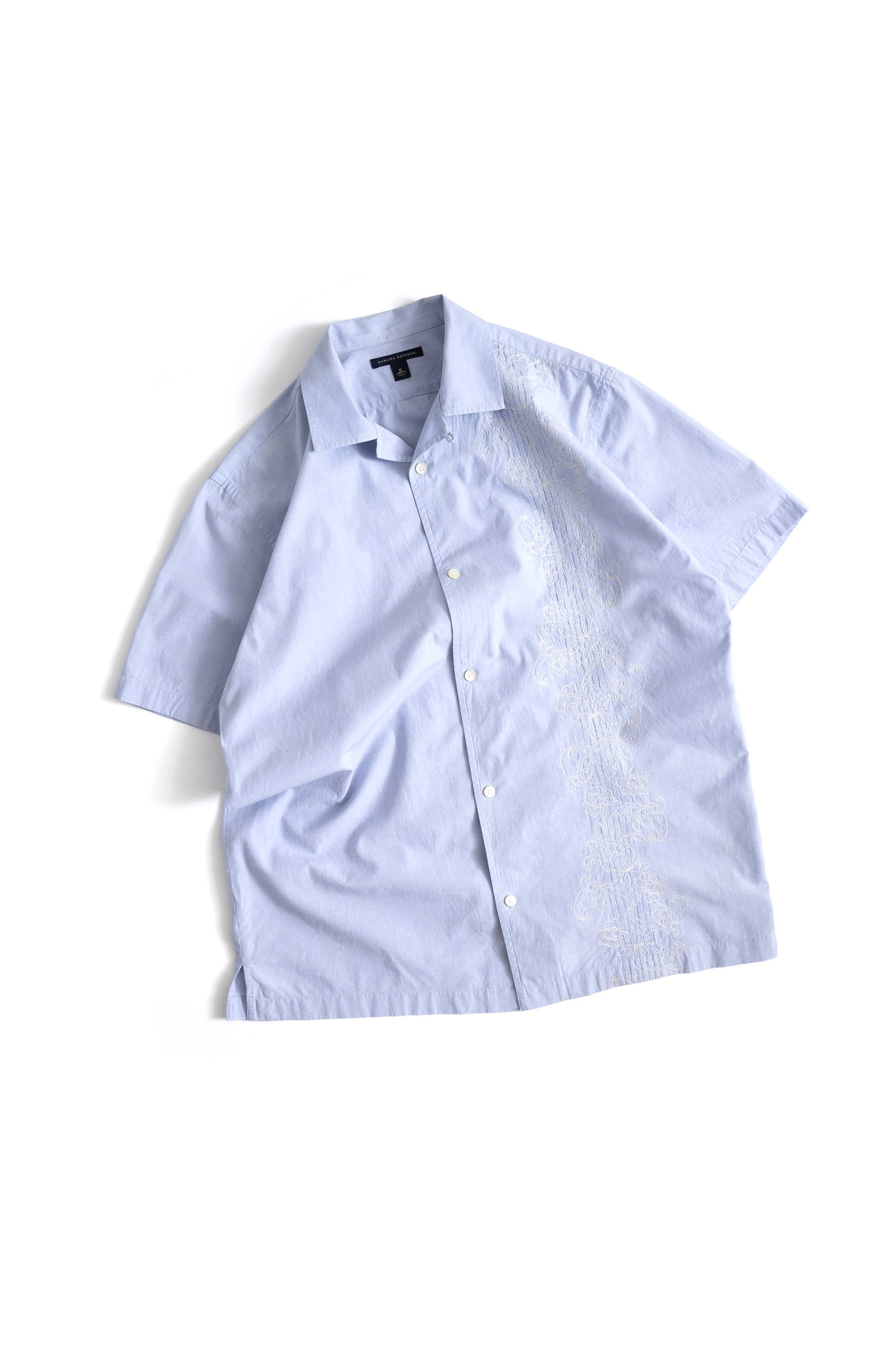 00~10S BANANA REPUBLIC FLOWER EMBROIDERED SHIRTS