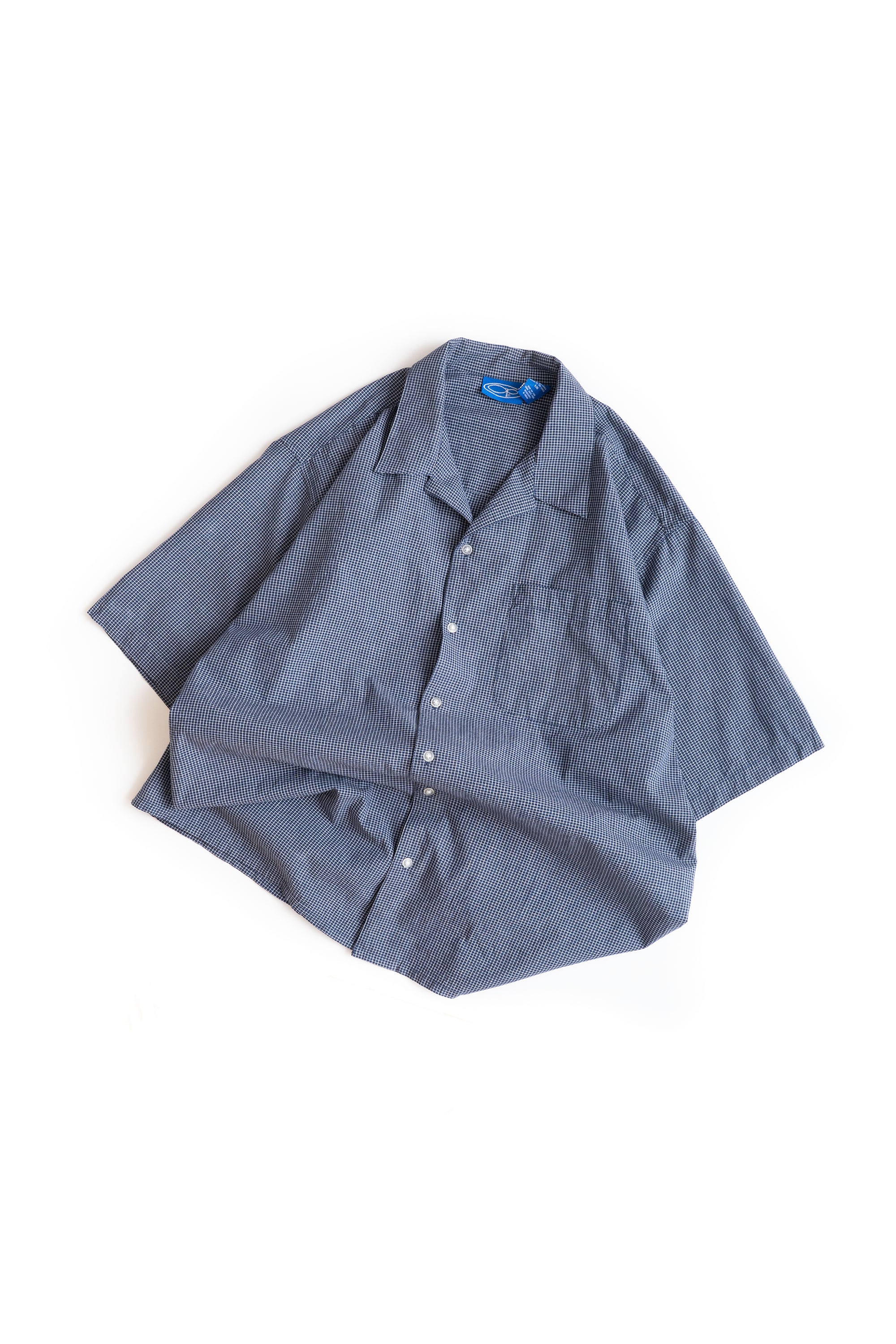 90S OCEAN PACIFIC OPEN COLLAR CHECK SHIRT