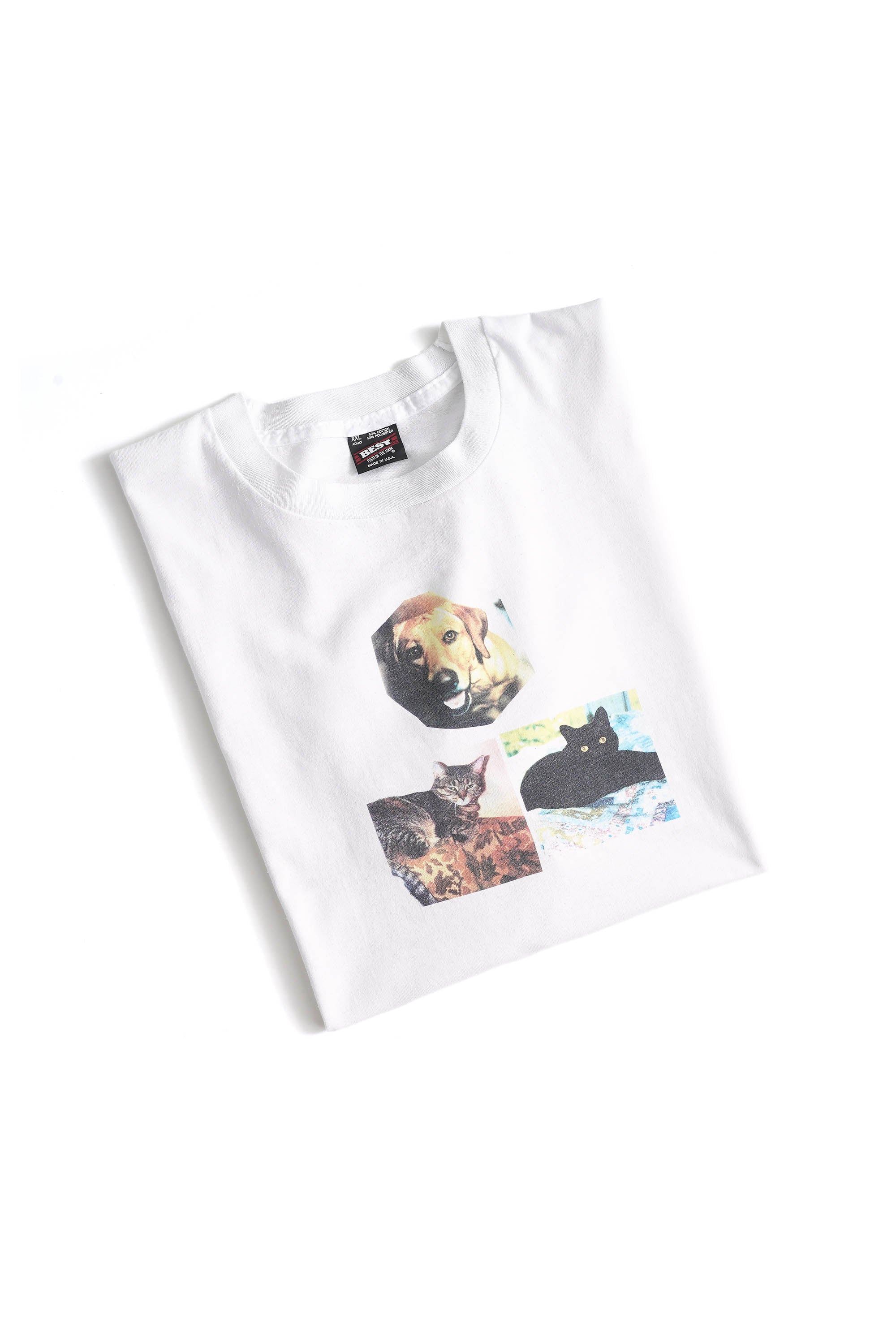 90S MADE IN USA PET T-SHIRT (FRUIT OF THE LOOM)
