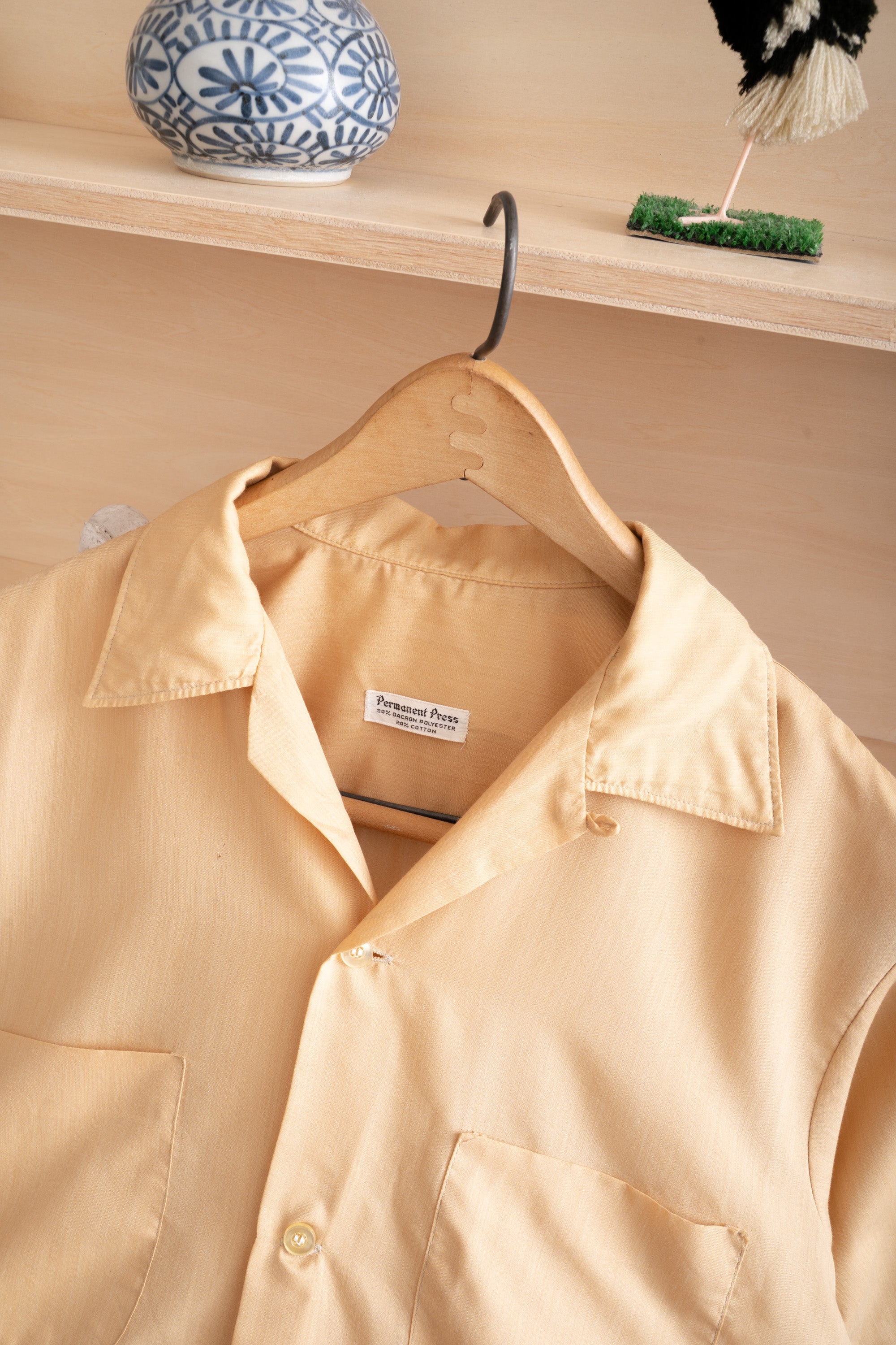 60S UNKNOWN BRAND OPEN COLLAR SHIRT