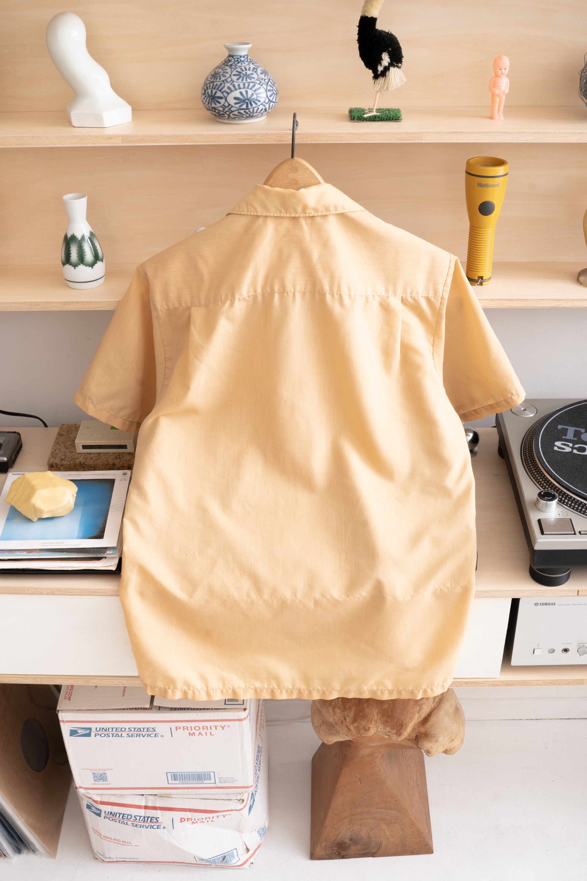 60S UNKNOWN BRAND OPEN COLLAR SHIRT