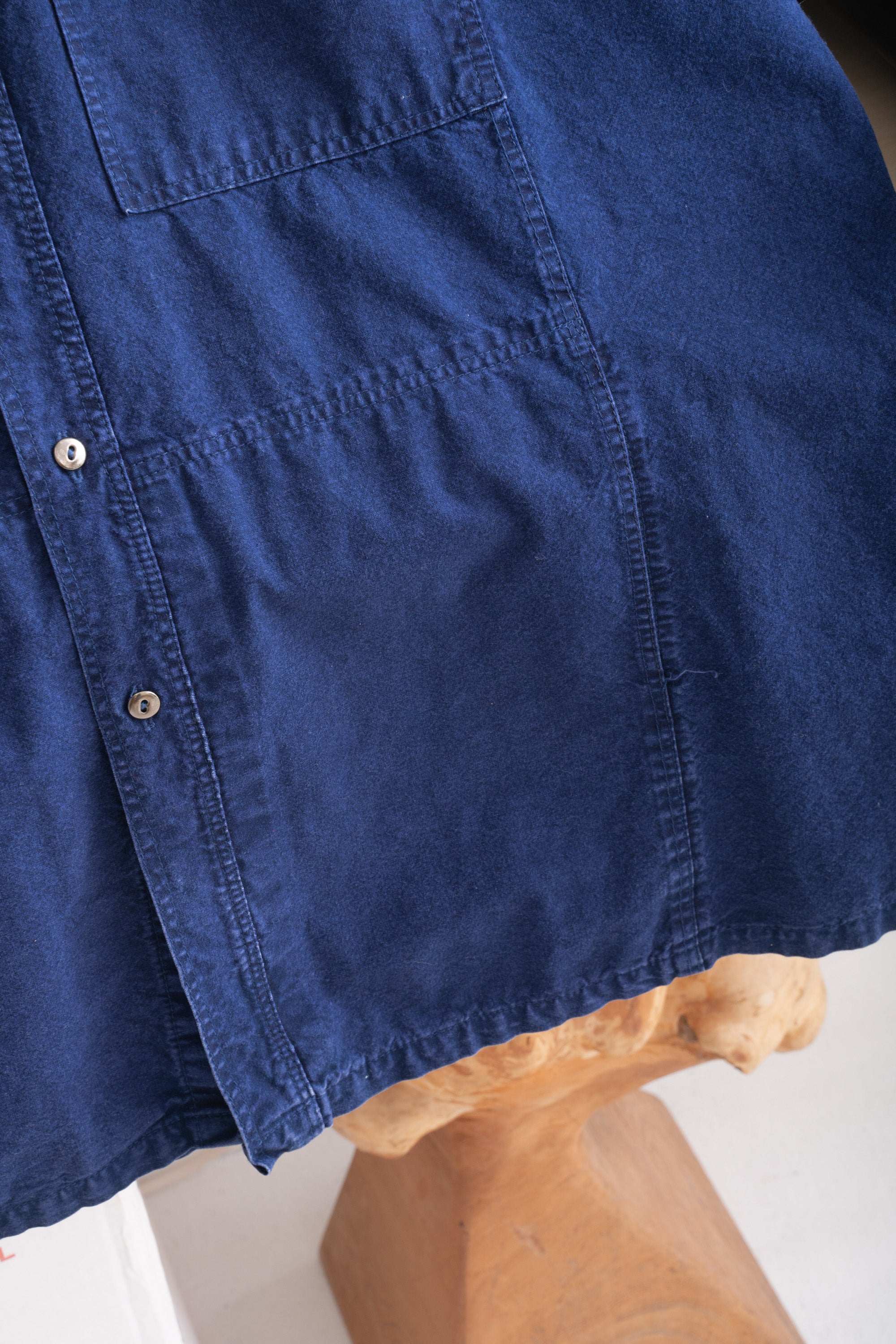 UNKNOWN BRAND INDIGO-DYED SHIRT