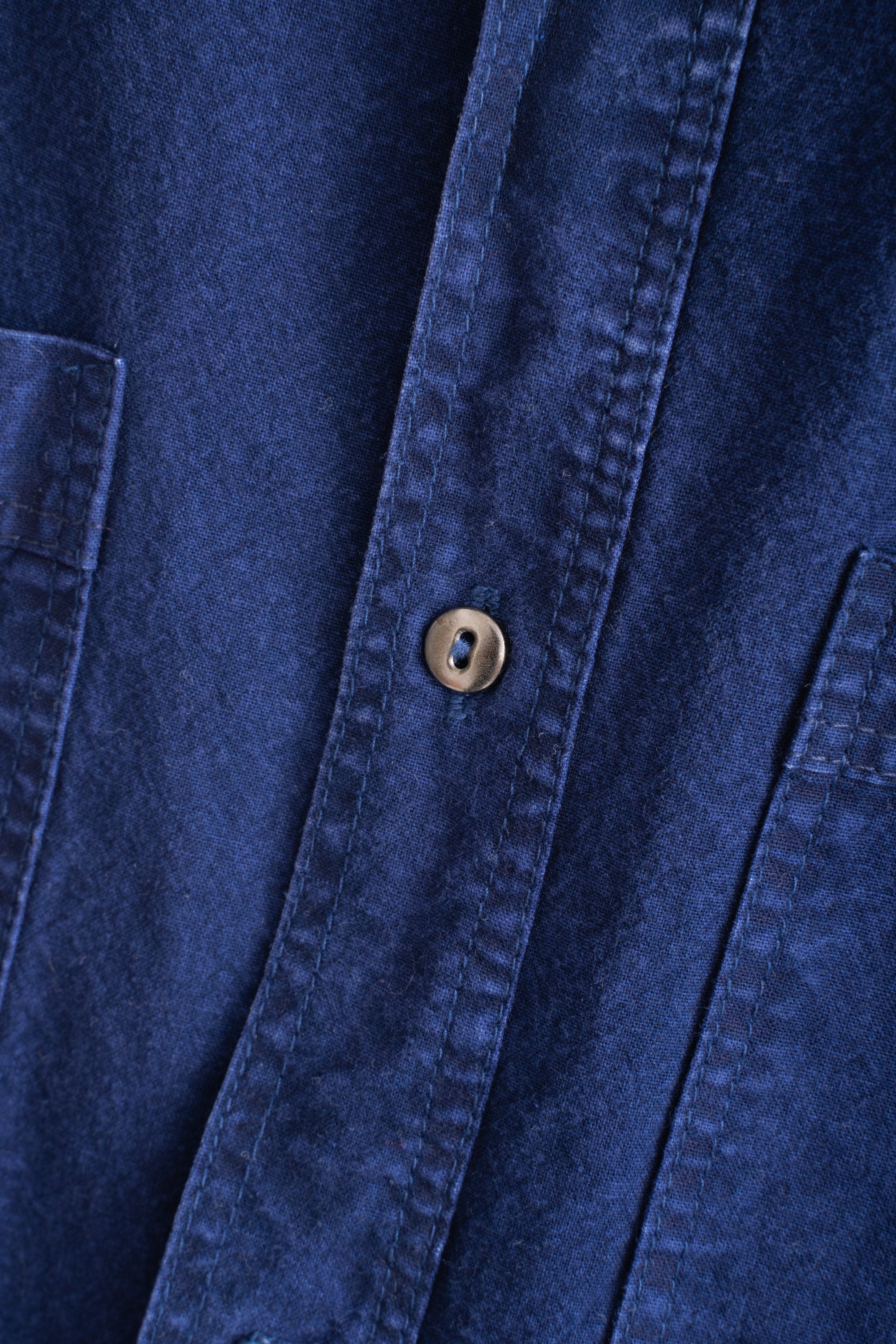 UNKNOWN BRAND INDIGO-DYED SHIRT