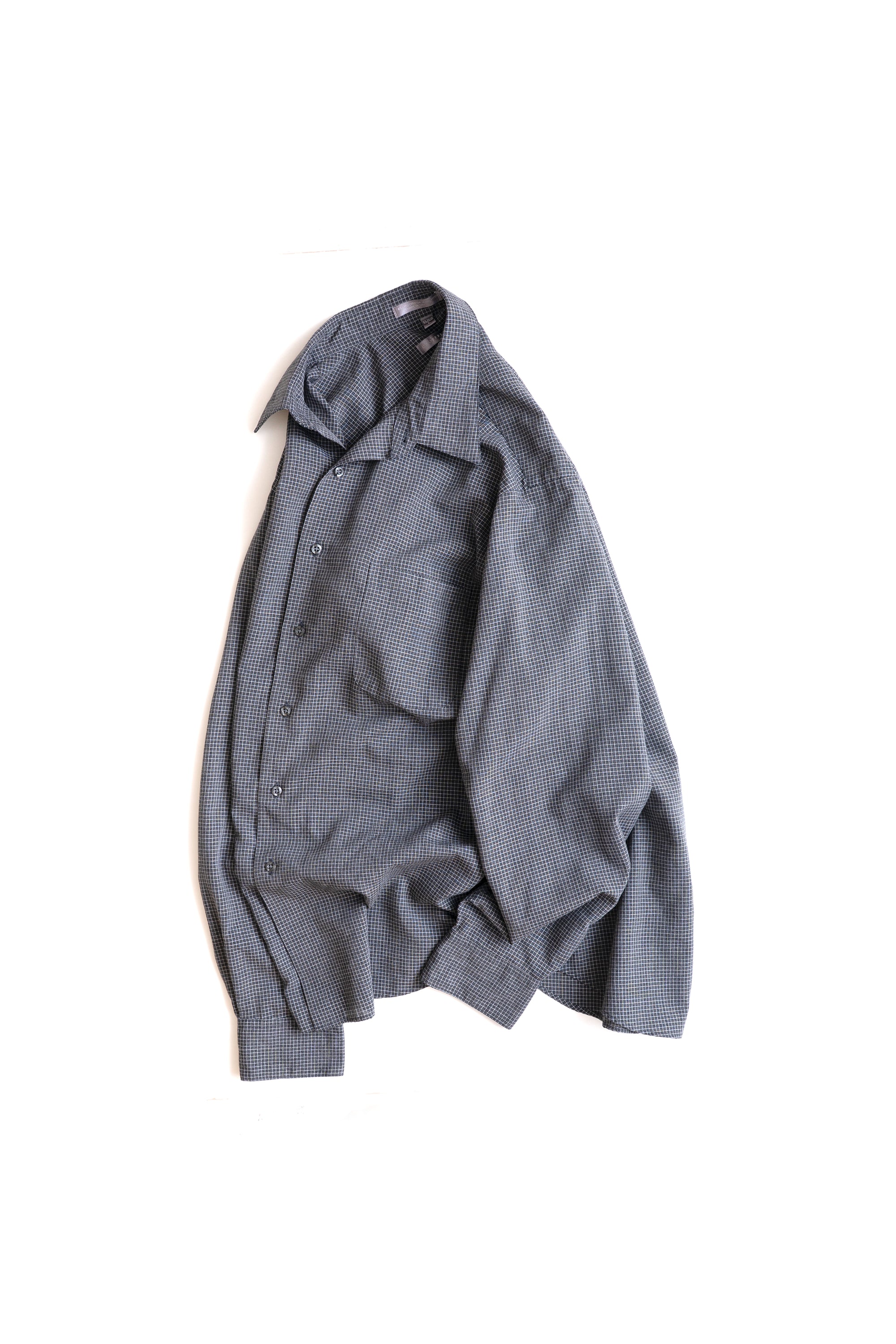 90~00S GEOFFREY BEENE RAYON CHECK SHIRT