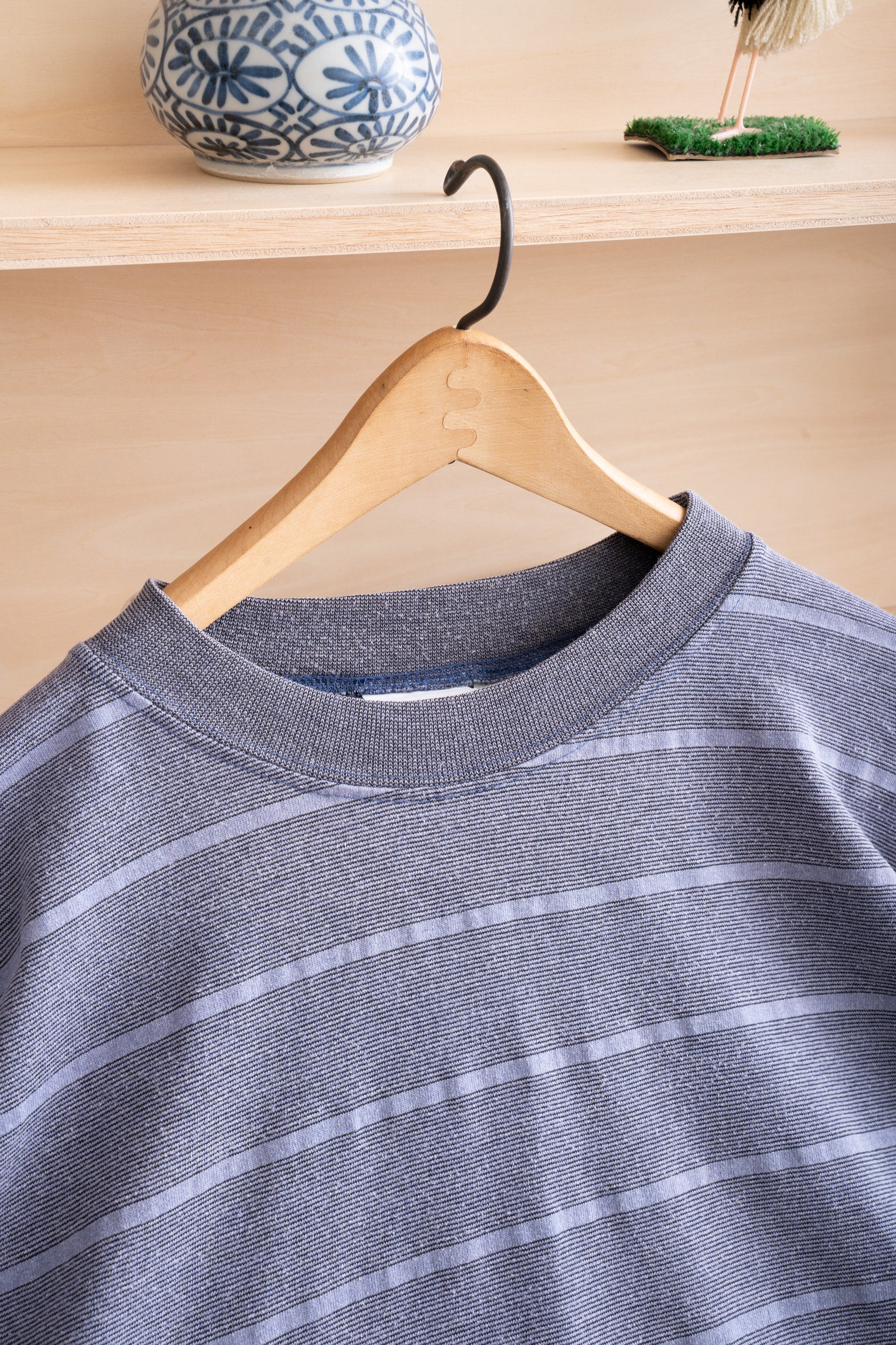 90S MADE IN USA BASIC EDITIONS STRIPED T-SHIRT