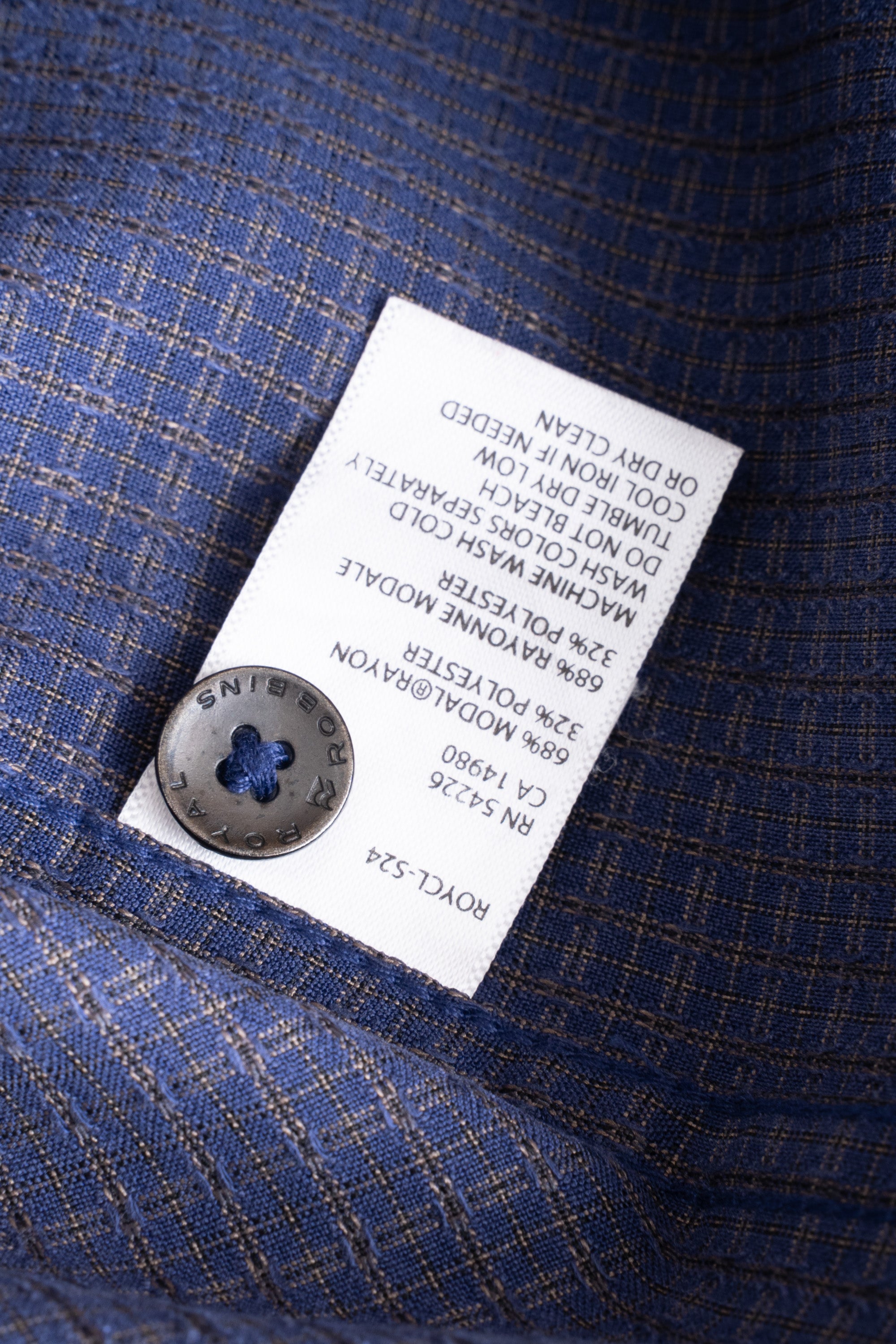 00S ROYAL ROBBINS CHECKED RAYON SHIRT