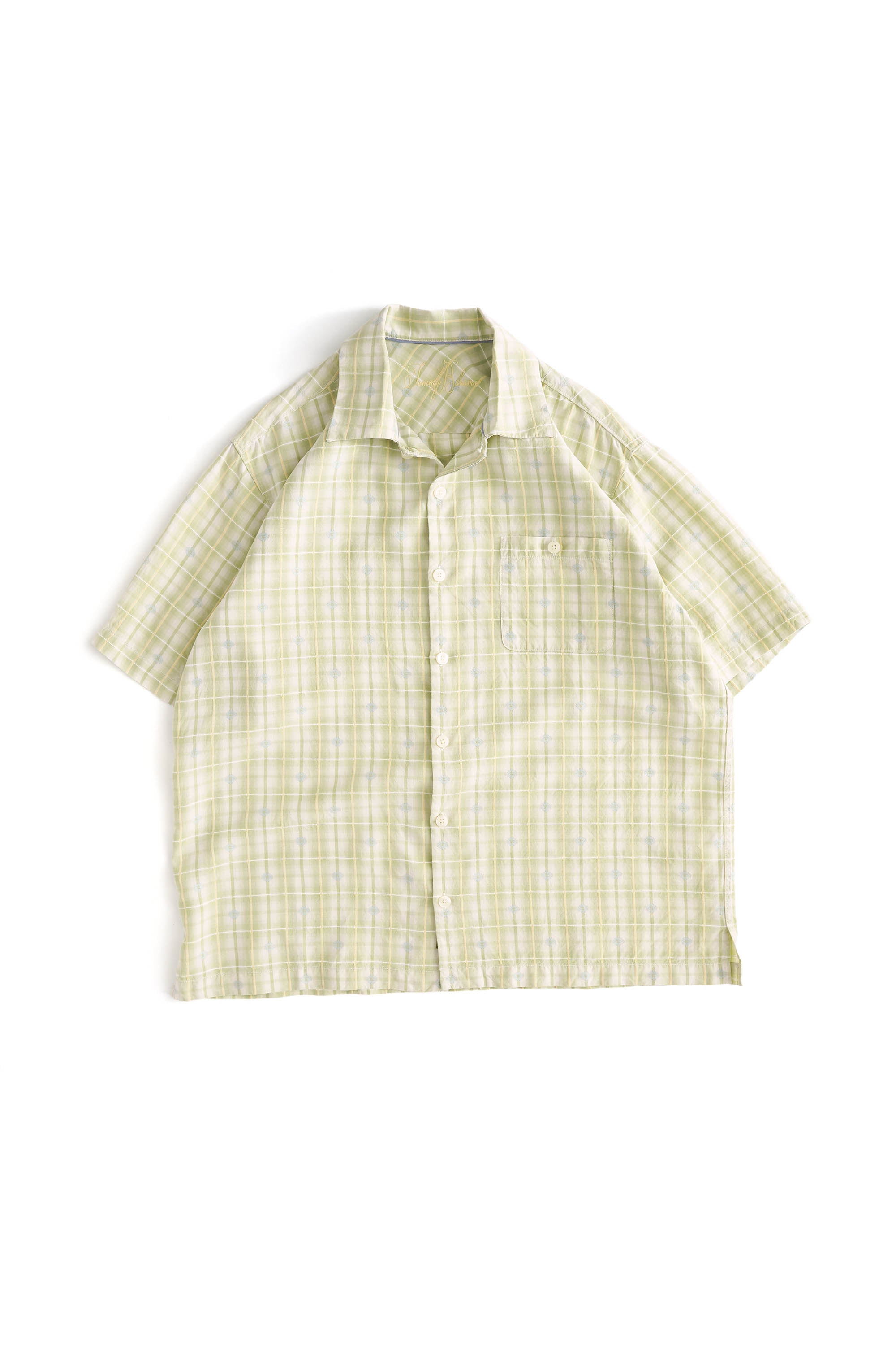 90~00S TOMMY BAHAMA CHECKED SHIRT