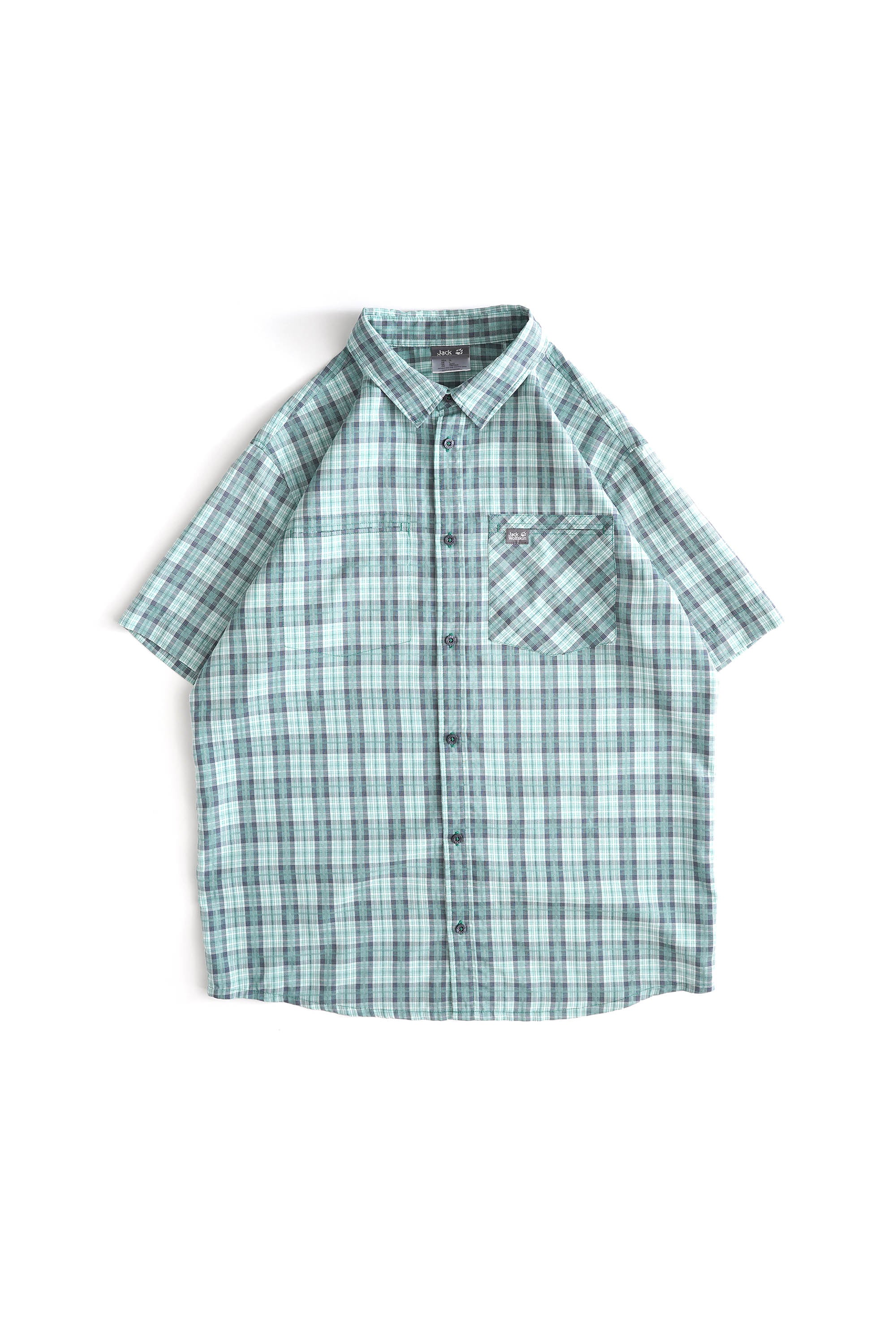 00S JACK WOLFSKIN CHECKED SHIRT