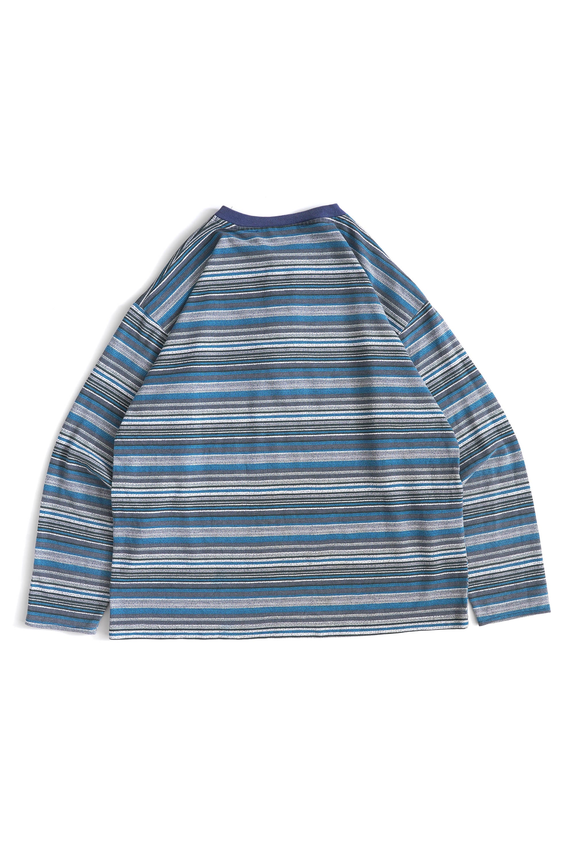 90S UNKNOWN BRAND MOSS STITCHED HENRY NECK PULLOVER