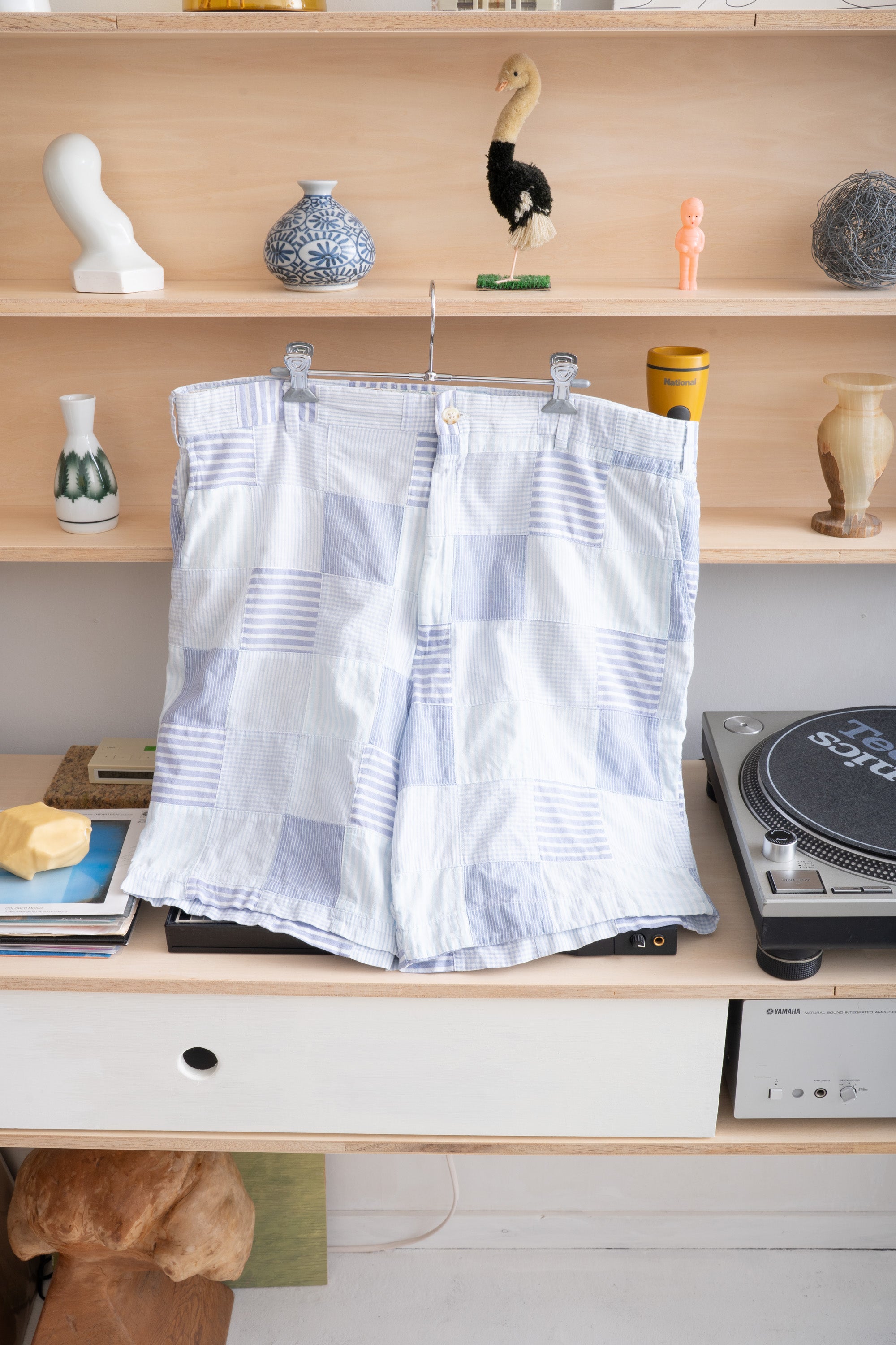 90S HICKS CLOTHING CO. PATCHWORK SHORTS