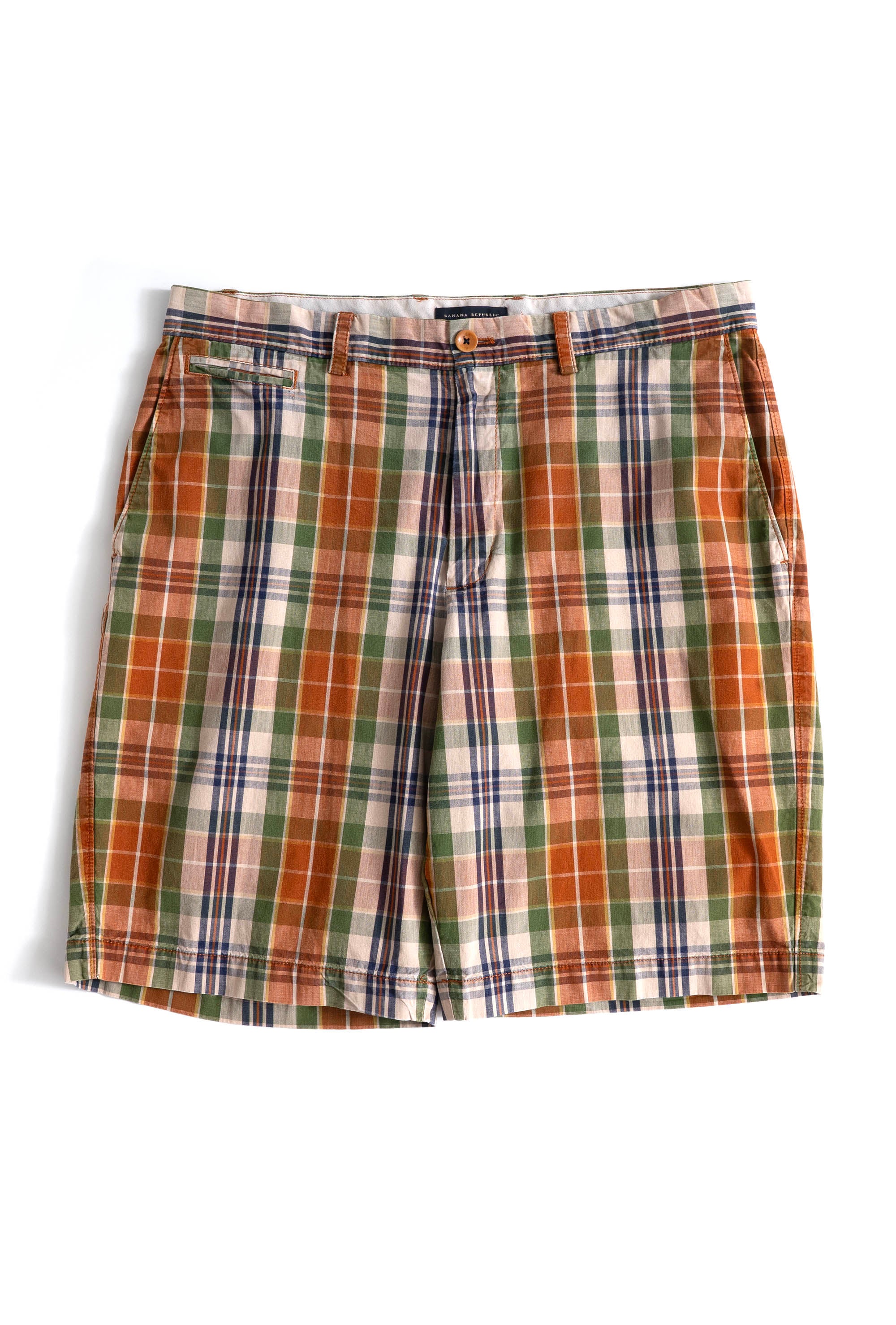 00S BANANA REPUBLIC CHECKED SHORTS