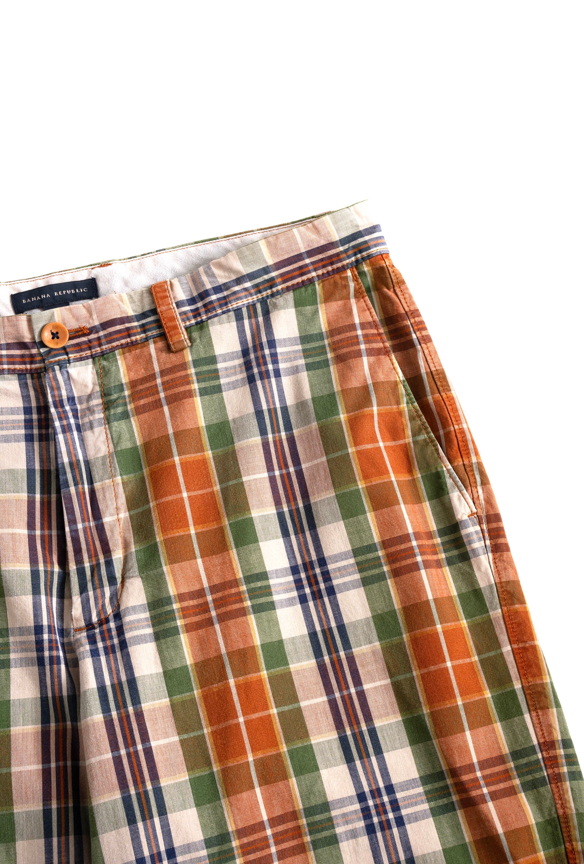 00S BANANA REPUBLIC CHECKED SHORTS