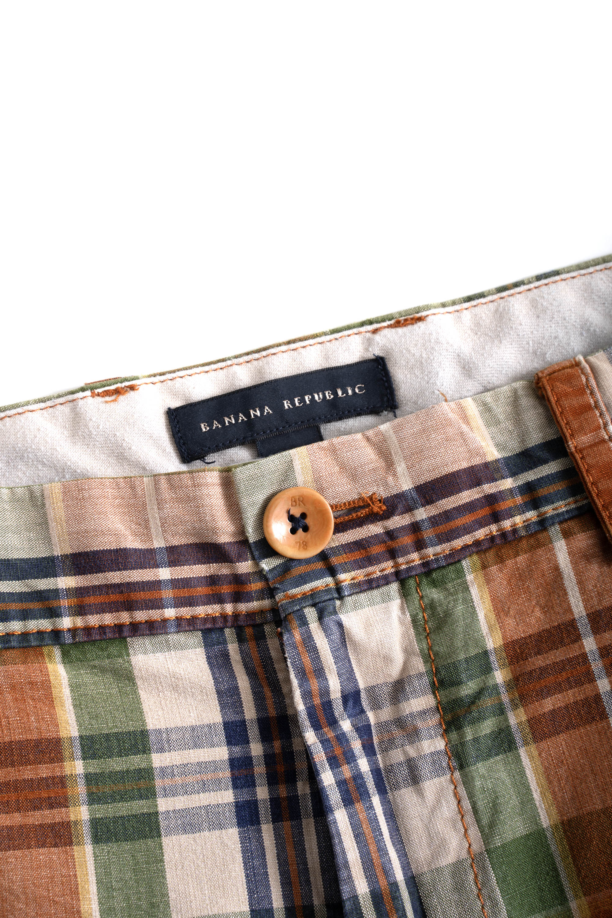 00S BANANA REPUBLIC CHECKED SHORTS