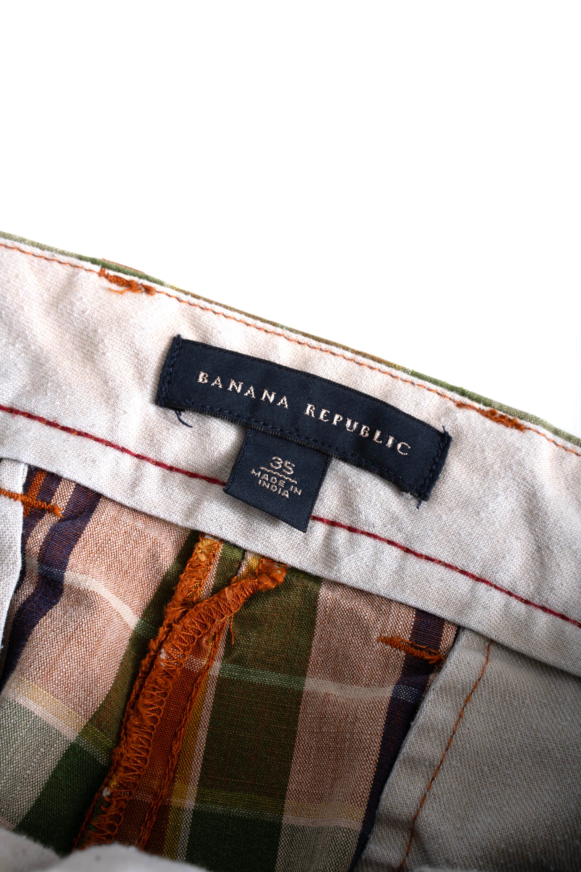 00S BANANA REPUBLIC CHECKED SHORTS