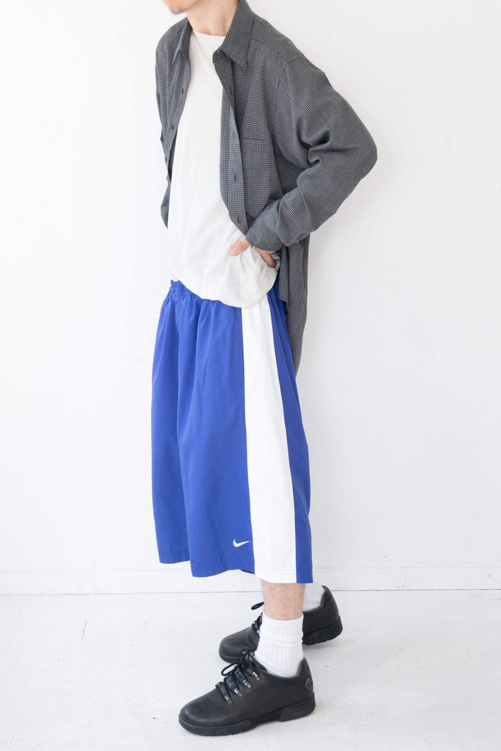 90~00S GEOFFREY BEENE RAYON CHECK SHIRT