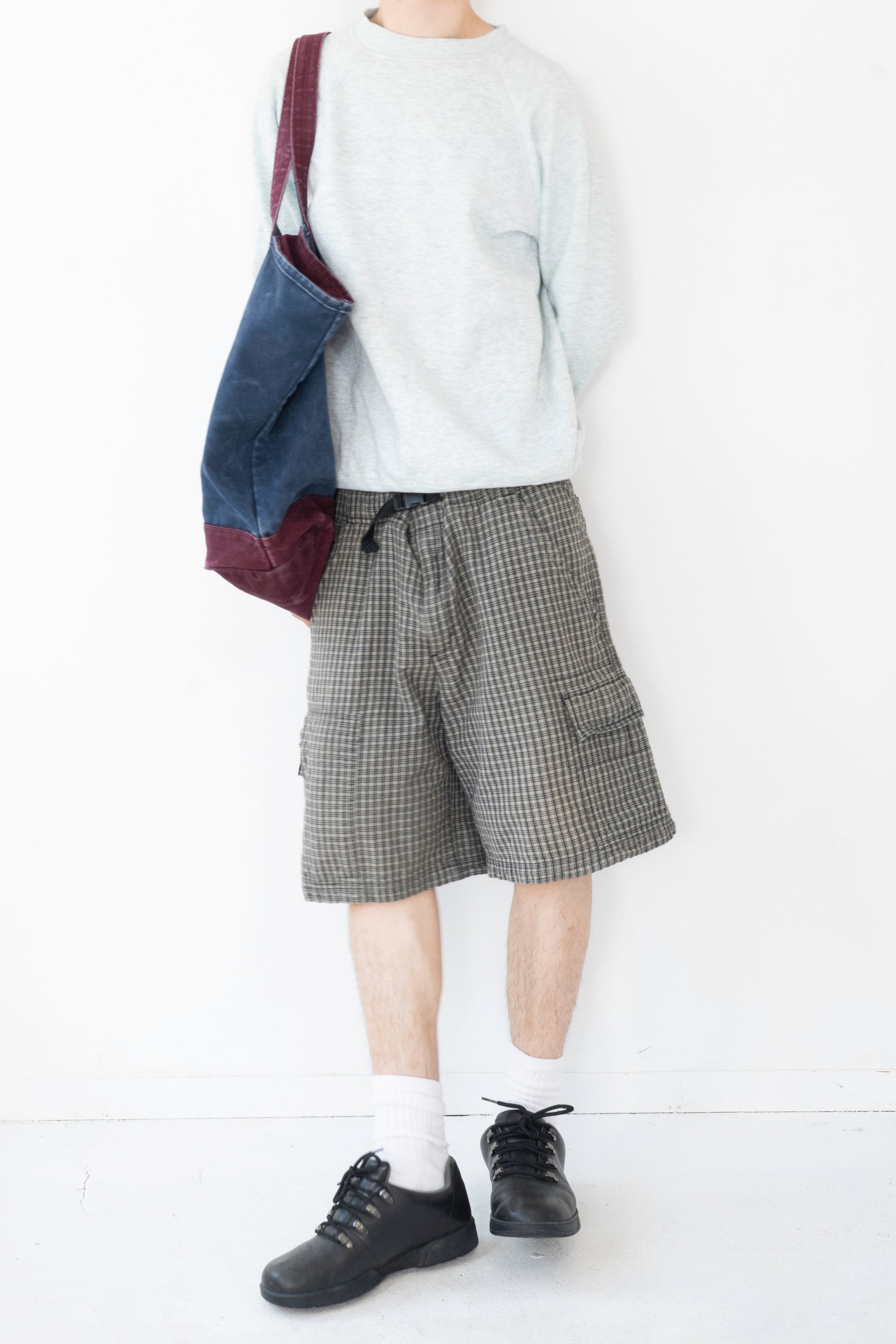 90~00S FADED GLORY CHECKED CARGO SHORTS