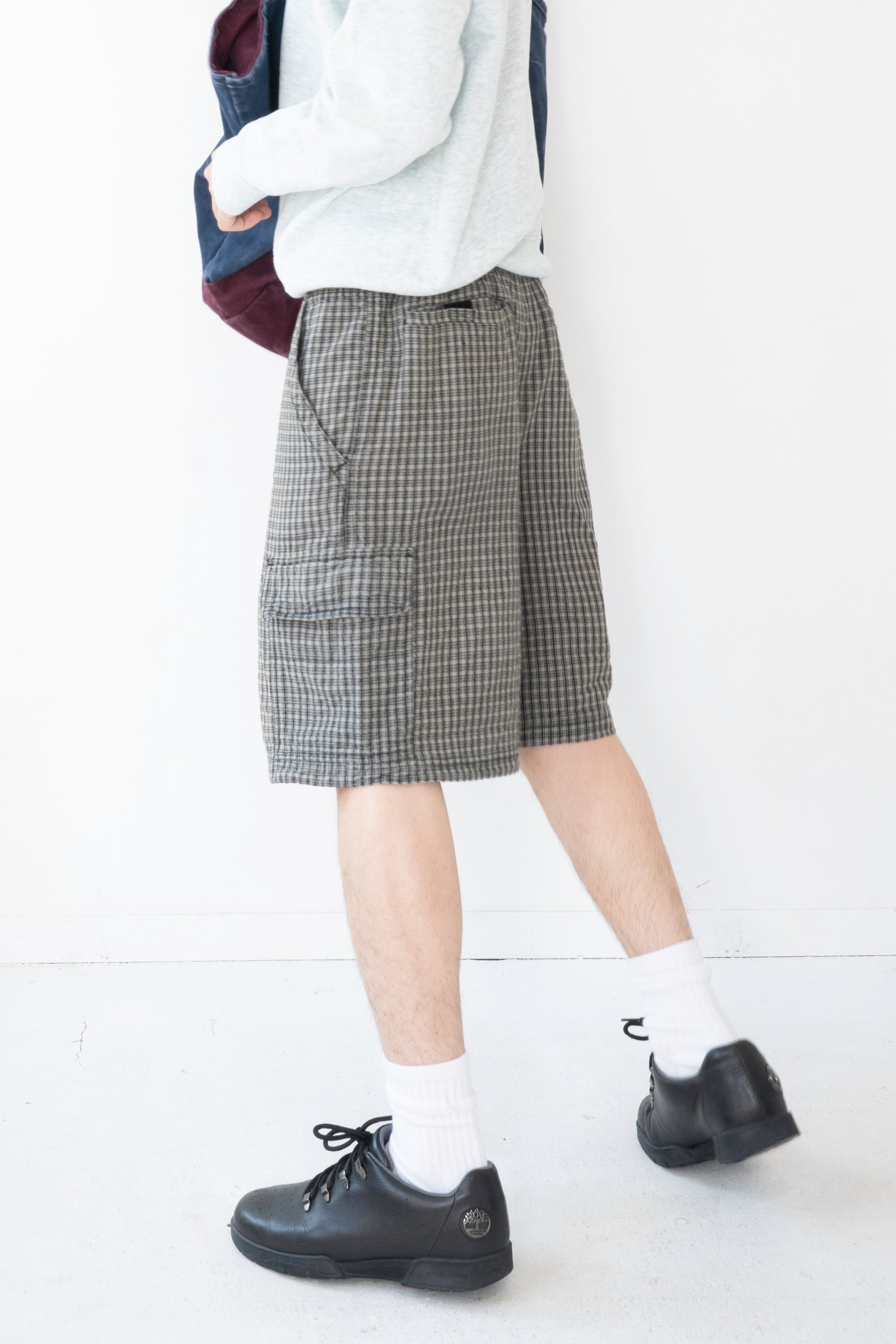 90~00S FADED GLORY CHECKED CARGO SHORTS