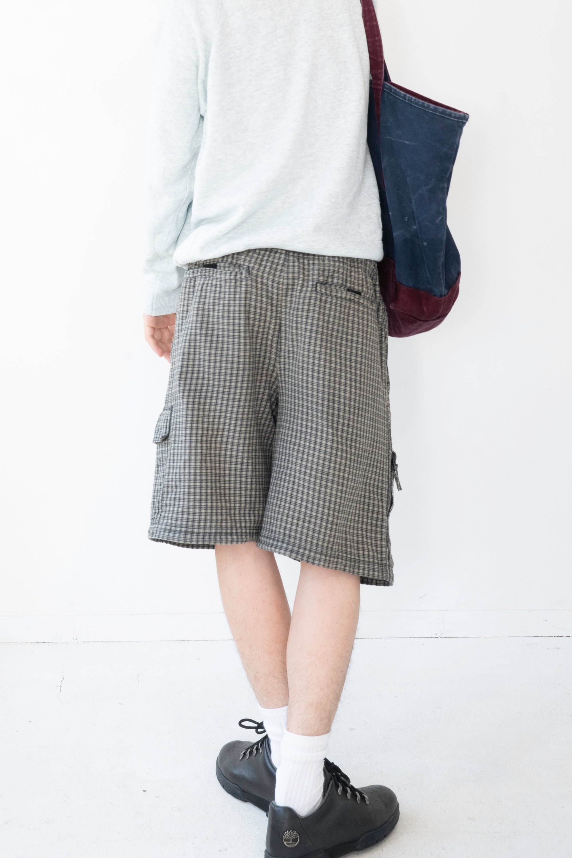 90~00S FADED GLORY CHECKED CARGO SHORTS