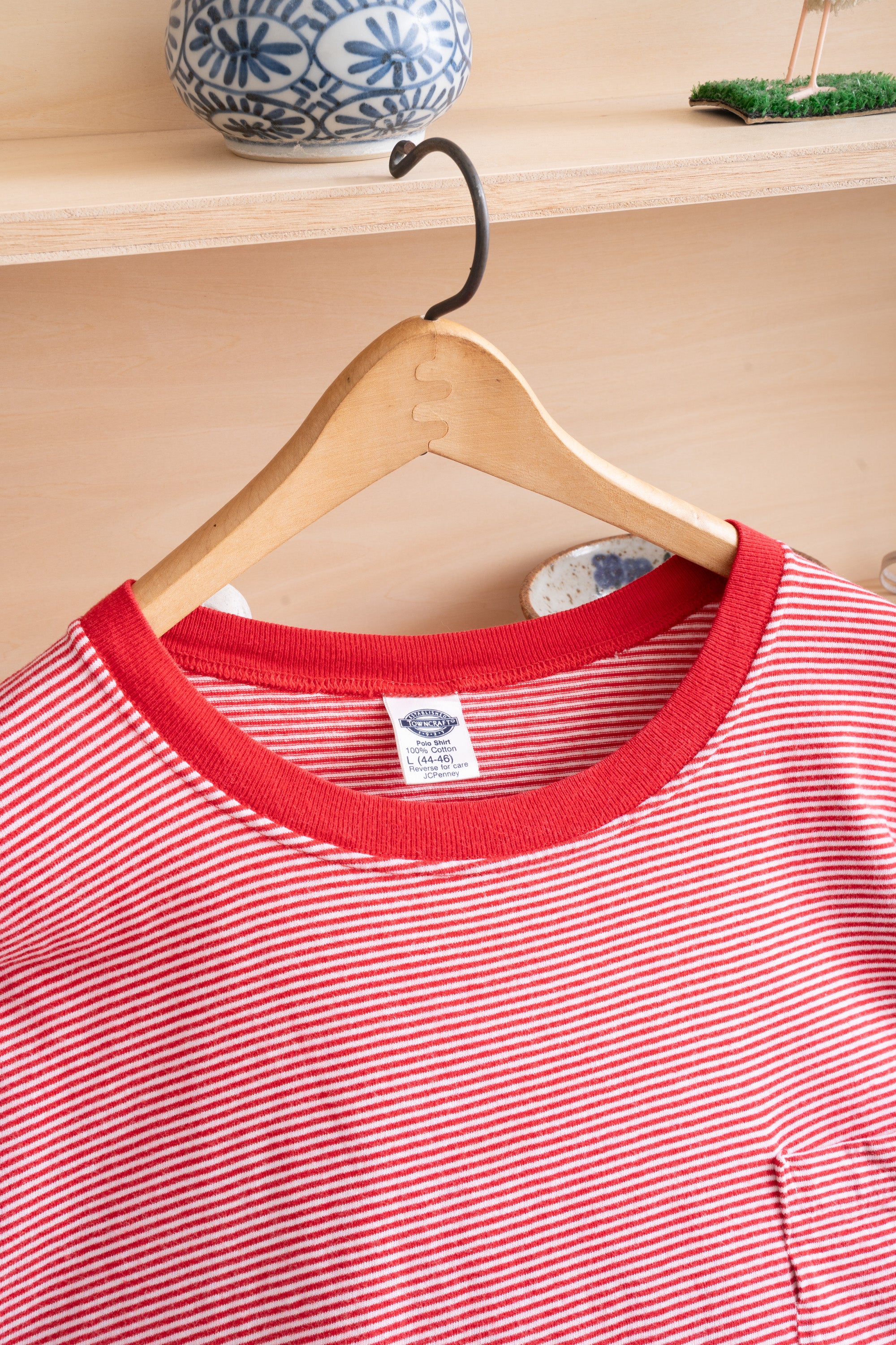 80~90S MADE IN USA TOWN CRAFT STRIPED T-SHIRT