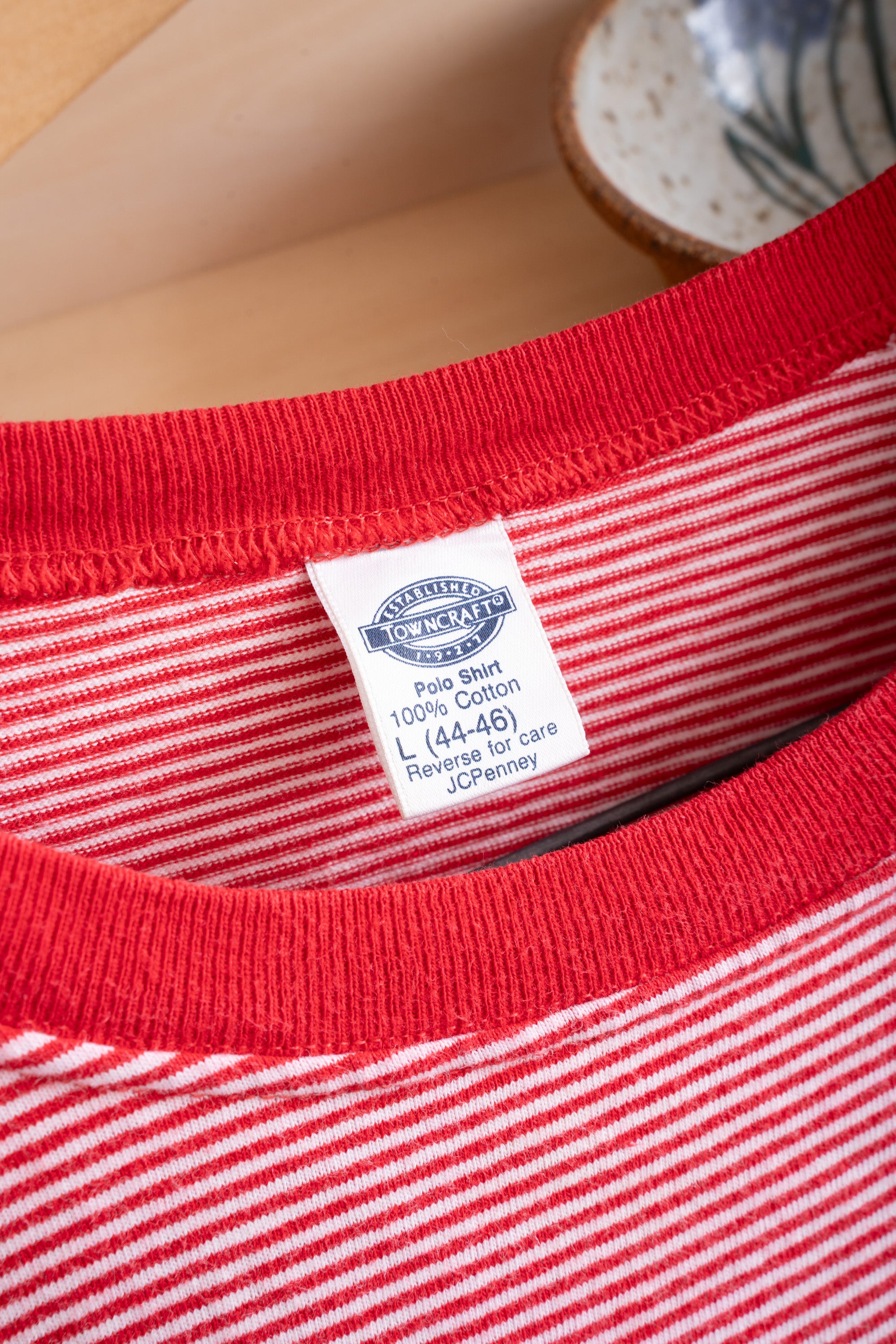 80~90S MADE IN USA TOWN CRAFT STRIPED T-SHIRT