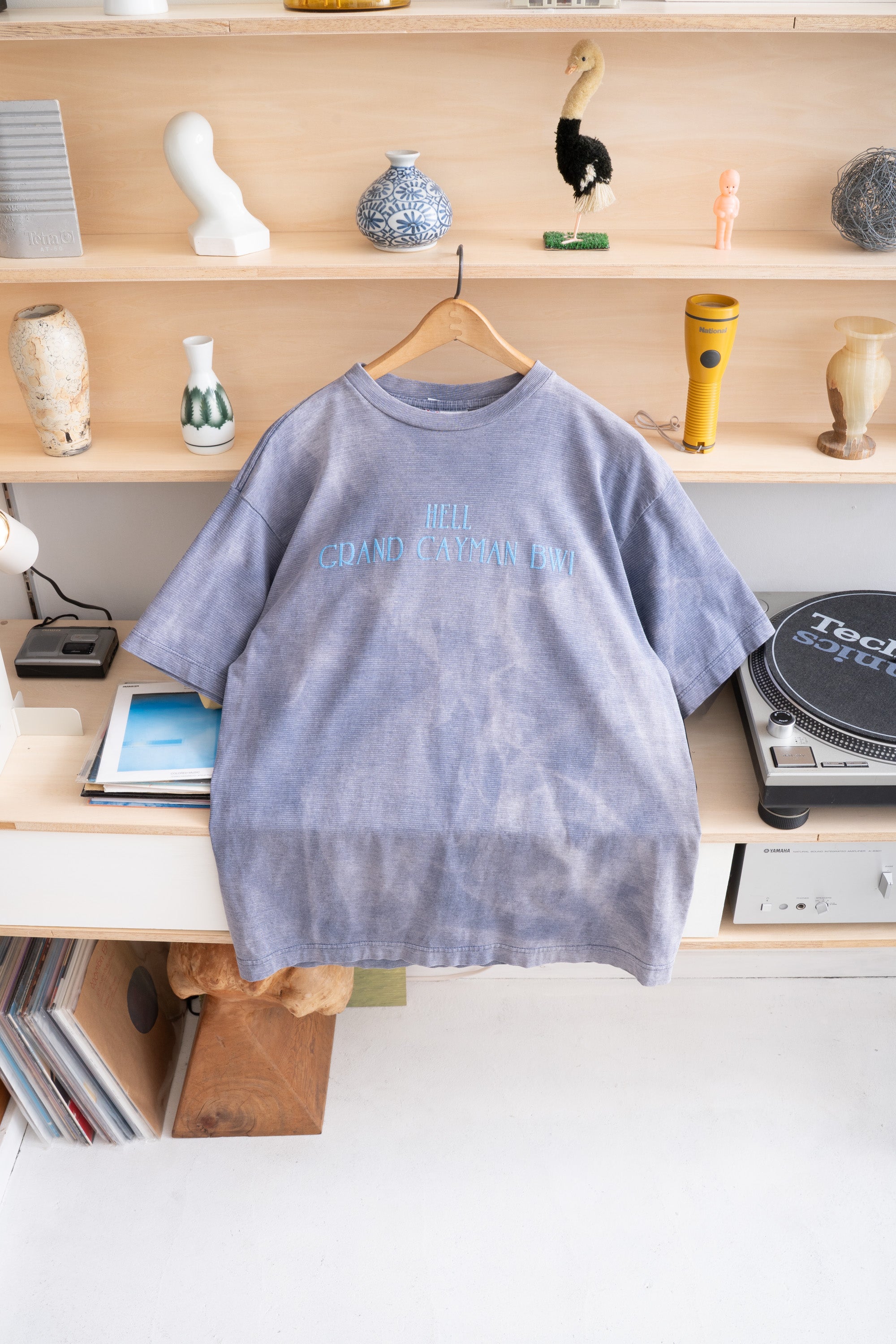 90S FADED CAYMAN ISLAND STRIPED T-SHIRT