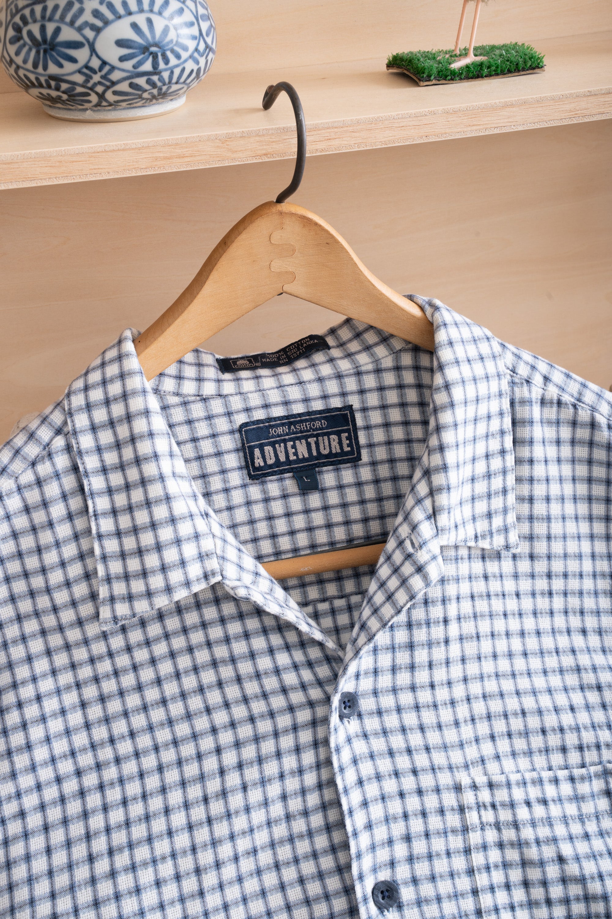 90S JOHN ASHFORD ADVENTURE CHECK SHIRT