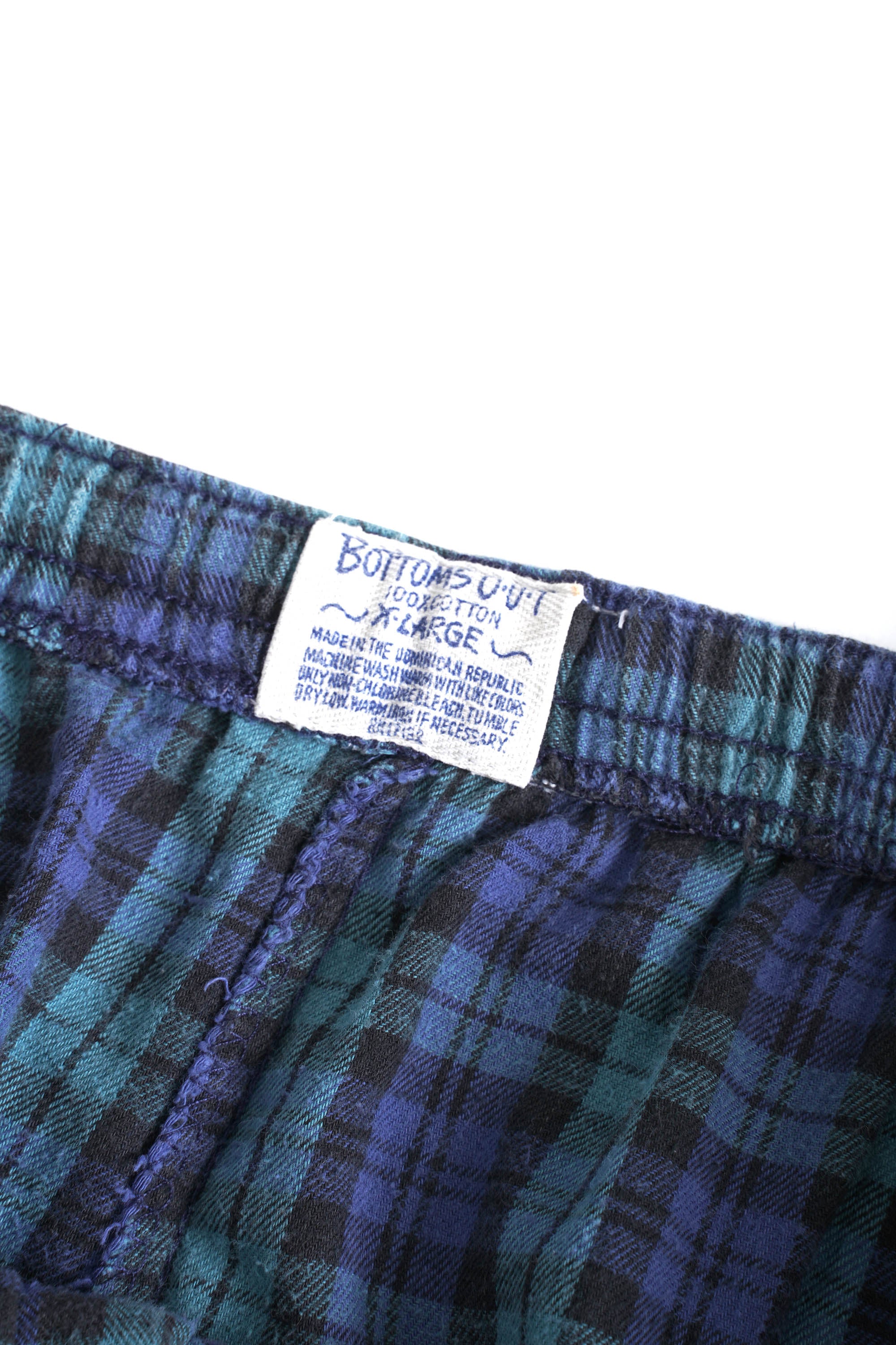 00S BOTTOMS OUT CHECKED PAJAMA PANTS