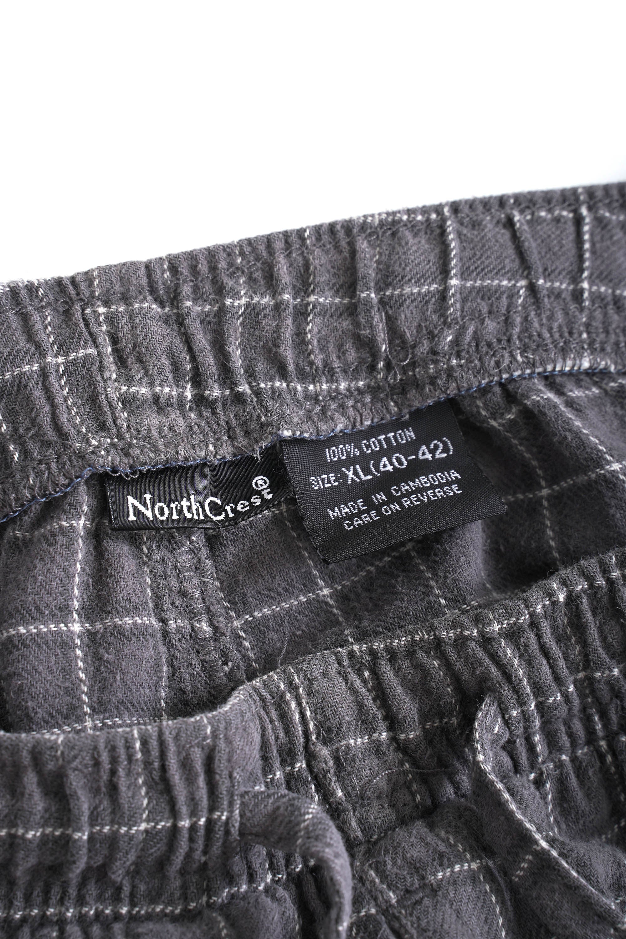 90S NORTH CREST CHECKED PAJAMA PANTS
