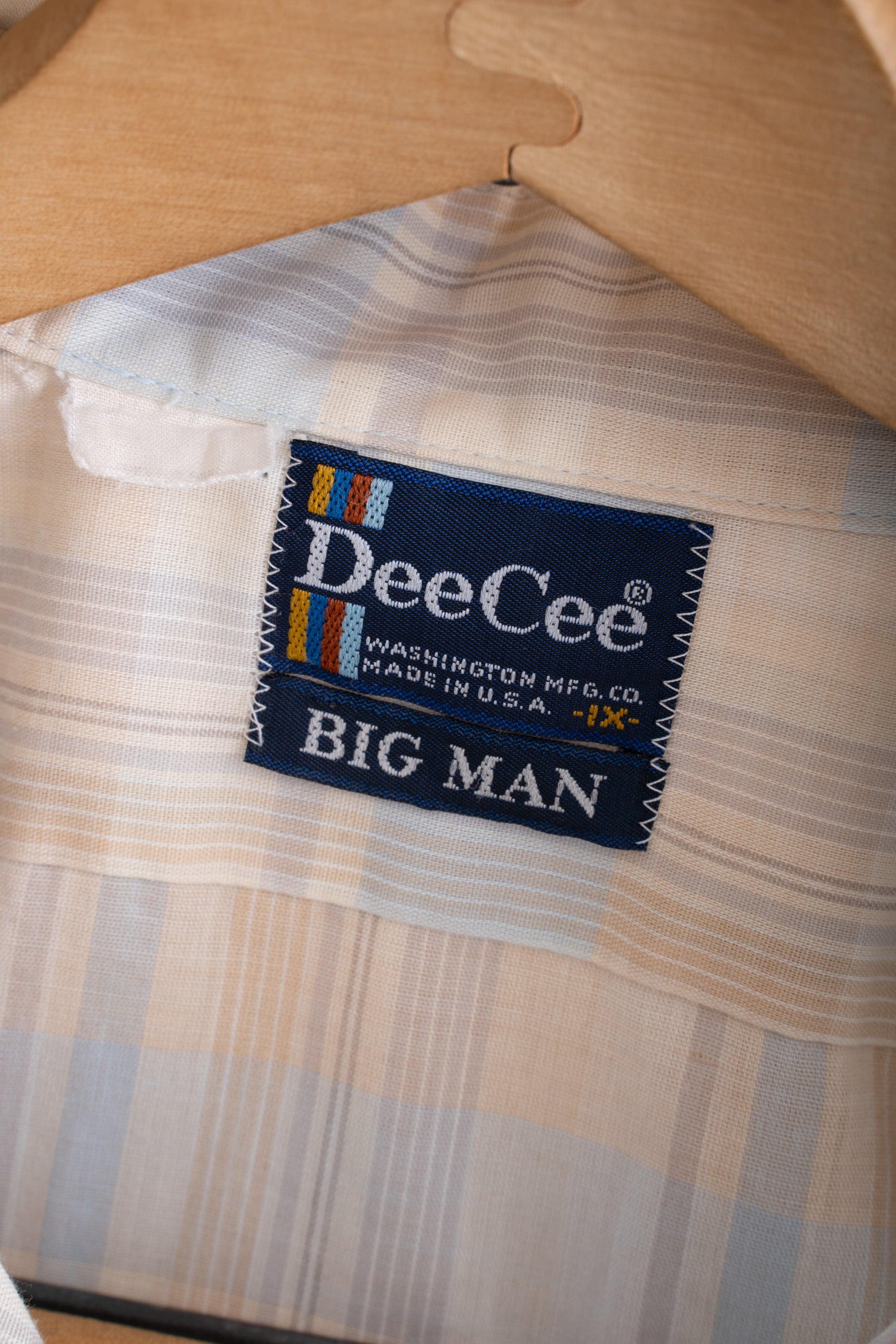 80~90S MADE IN USA DEE CEE CHECK SHIRT