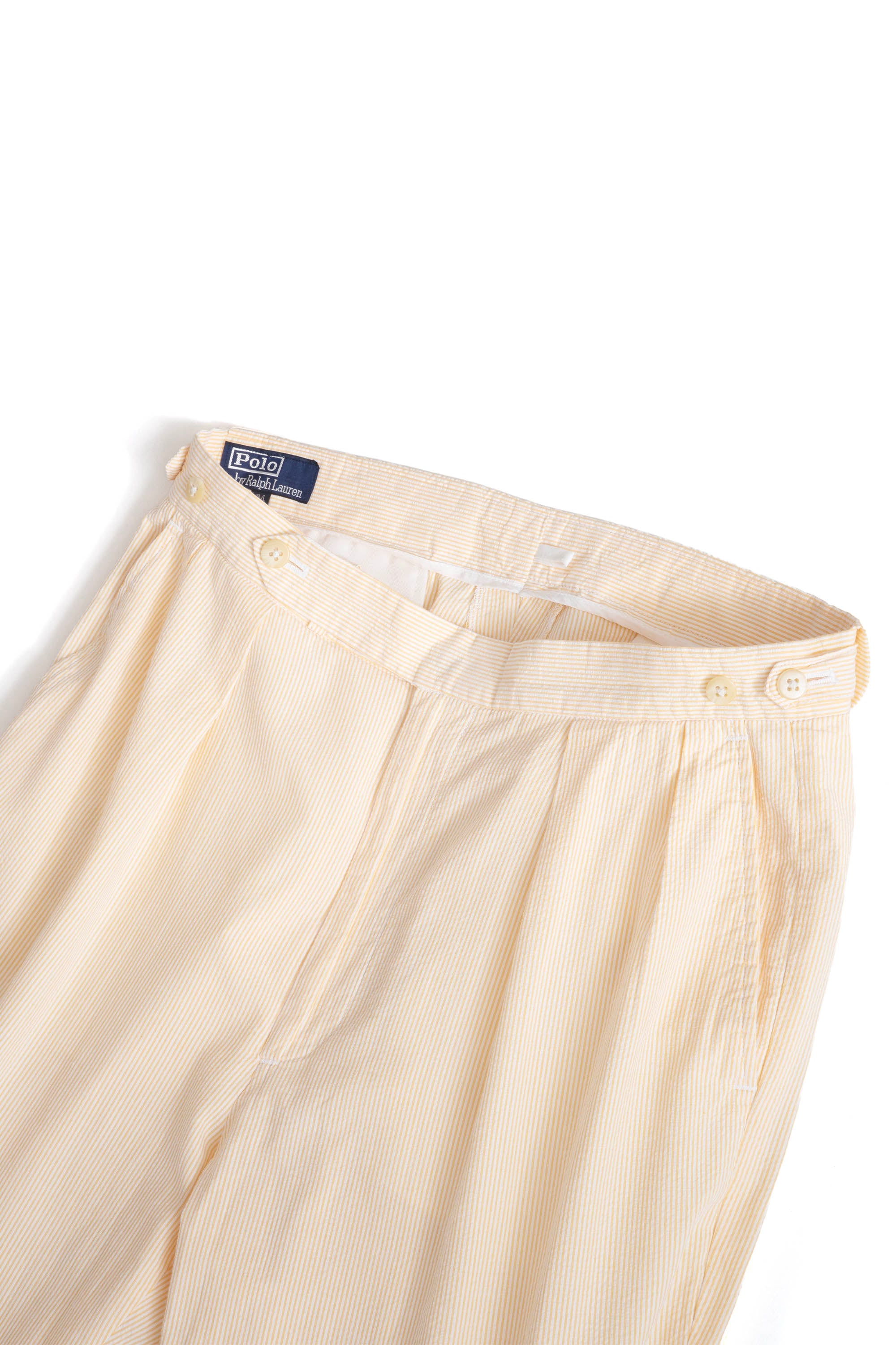 90S POLO RALPH LAUREN SEERSUCKER STRIPED SLACKS