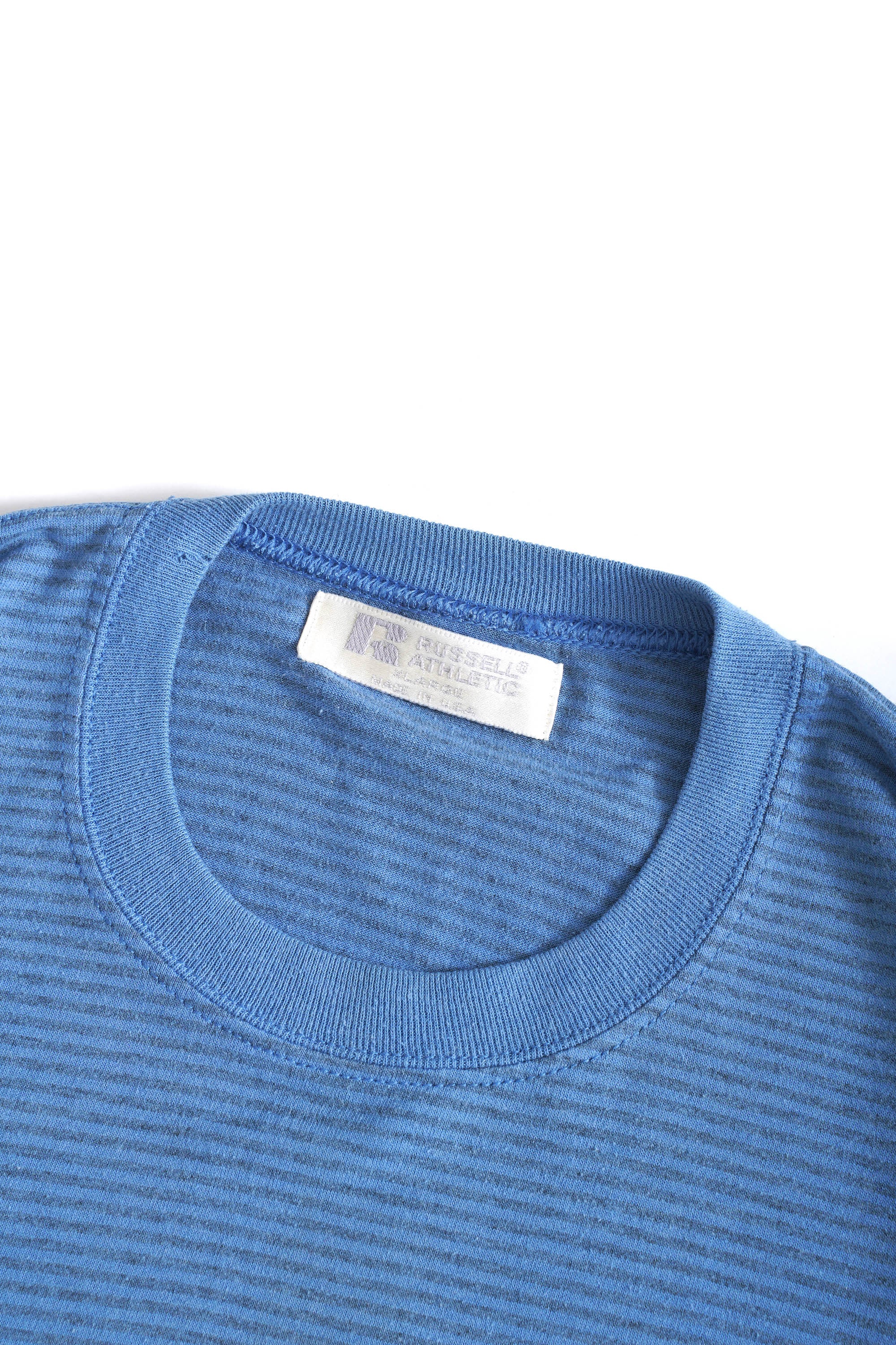 80~90S MADE IN USA RUSSELL ATHLETIC STRIPED T-SHIRT