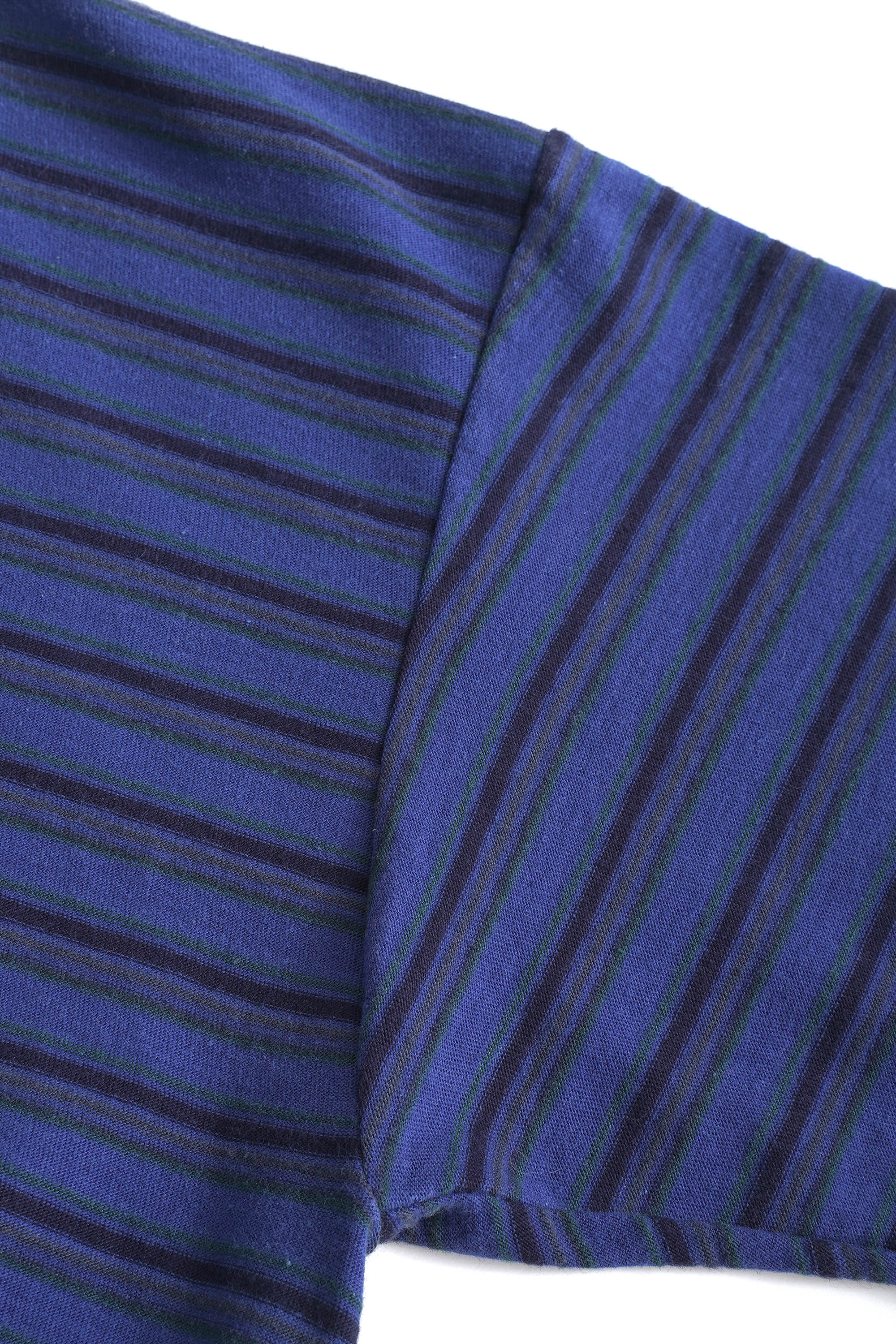80~90S MADE IN USA FLUID BLUES STRIPED T-SHIRT