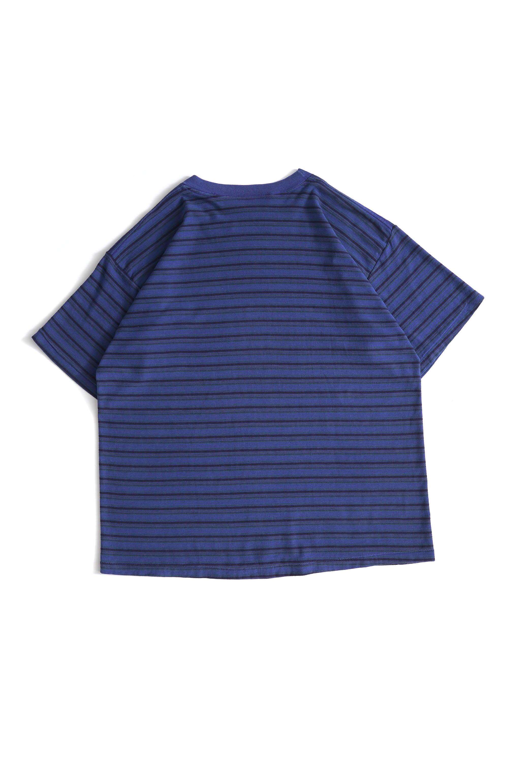 80~90S MADE IN USA FLUID BLUES STRIPED T-SHIRT