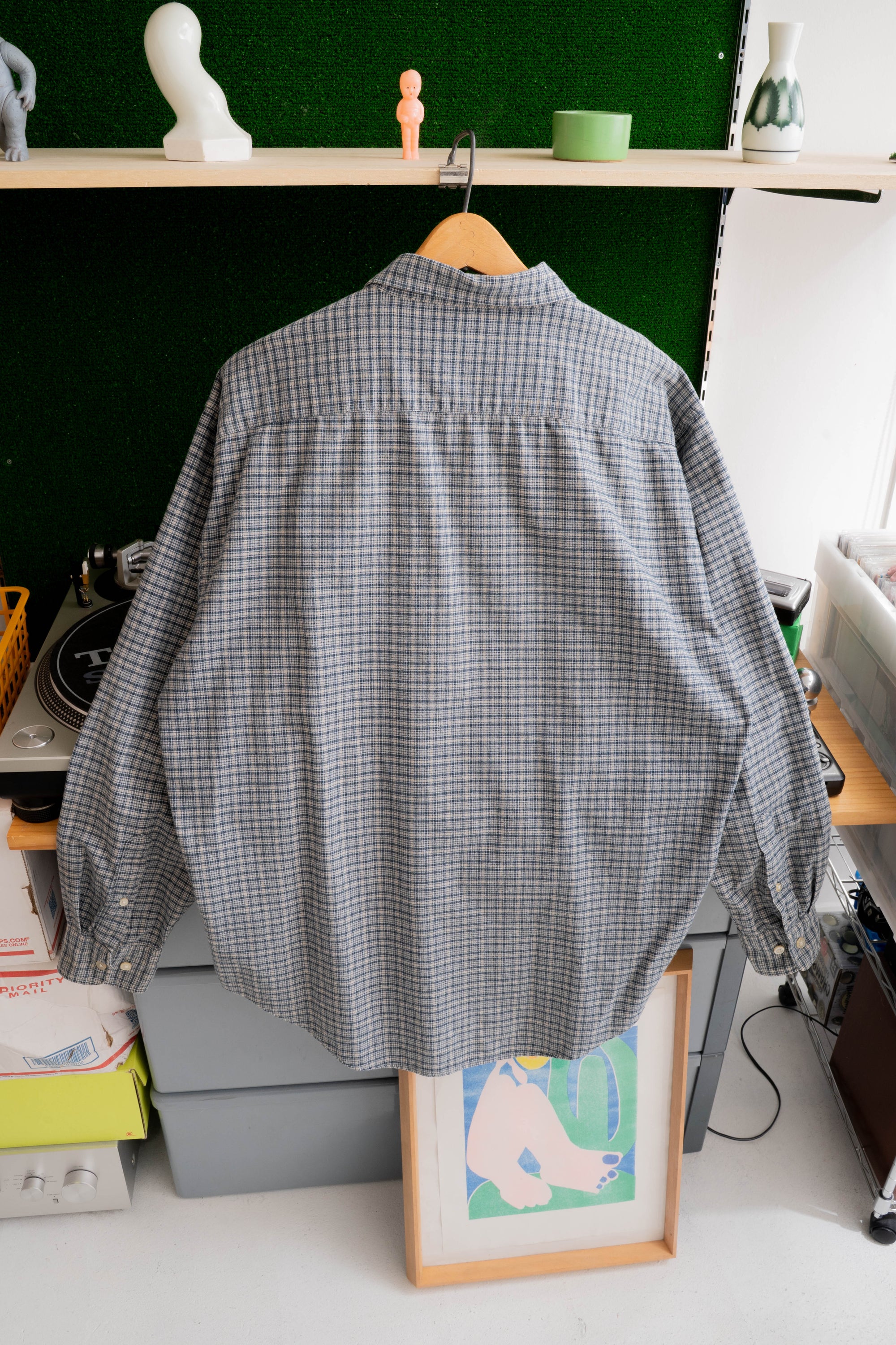 90~00S OLD NAVY CHECKED SHIRT