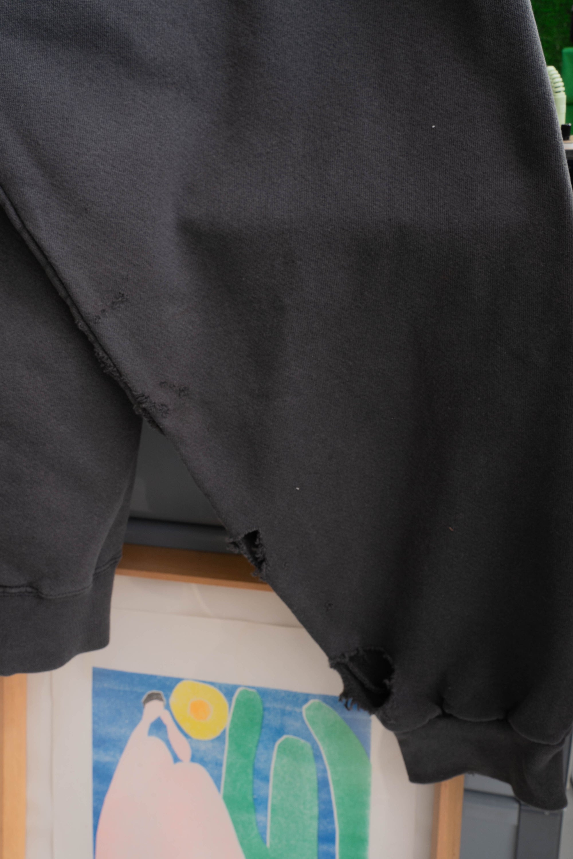 80~90S MADE IN USA DAMAGED SWEAT SHIRT
