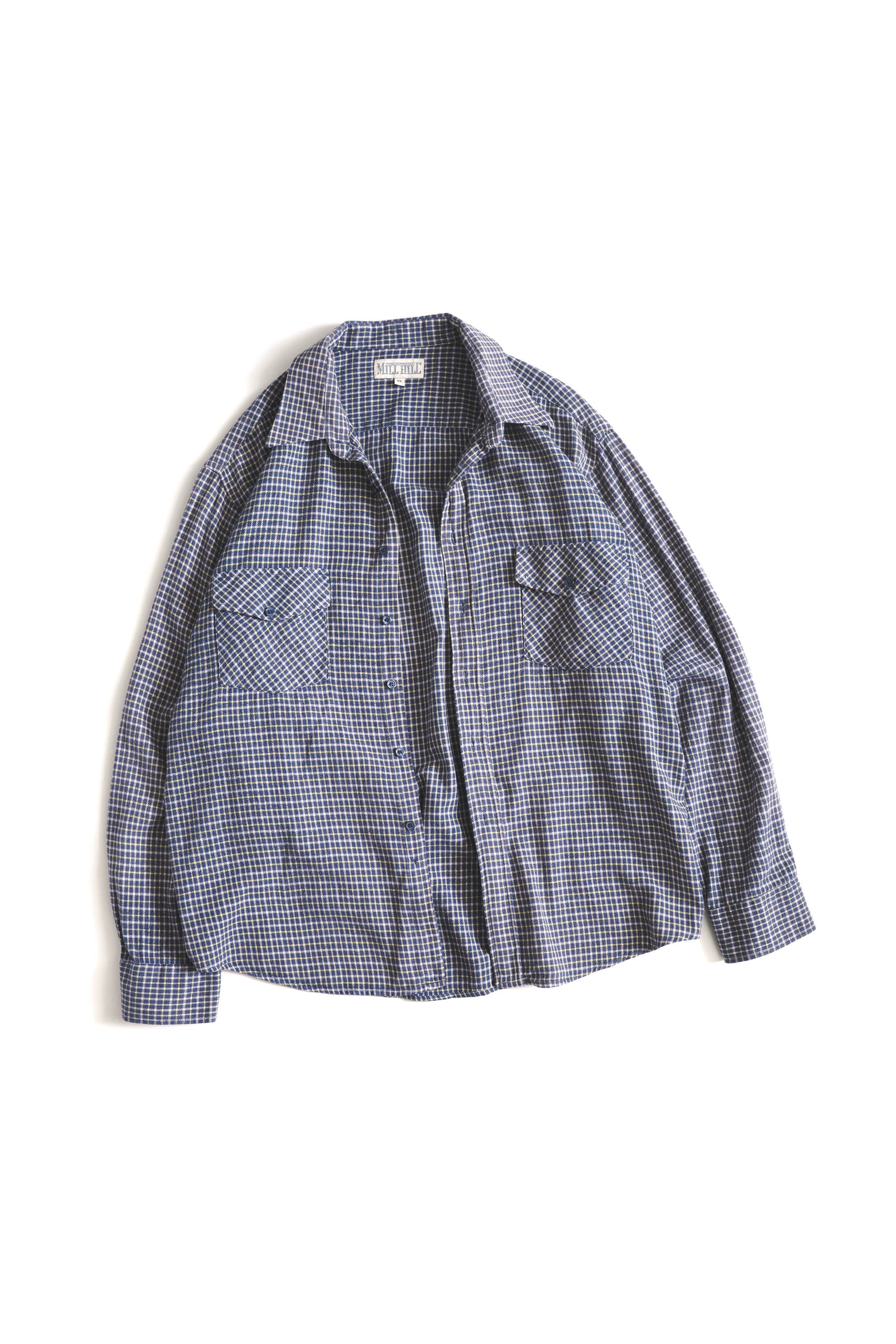 90S MILL HILL CHECKED FLANNEL SHIRT