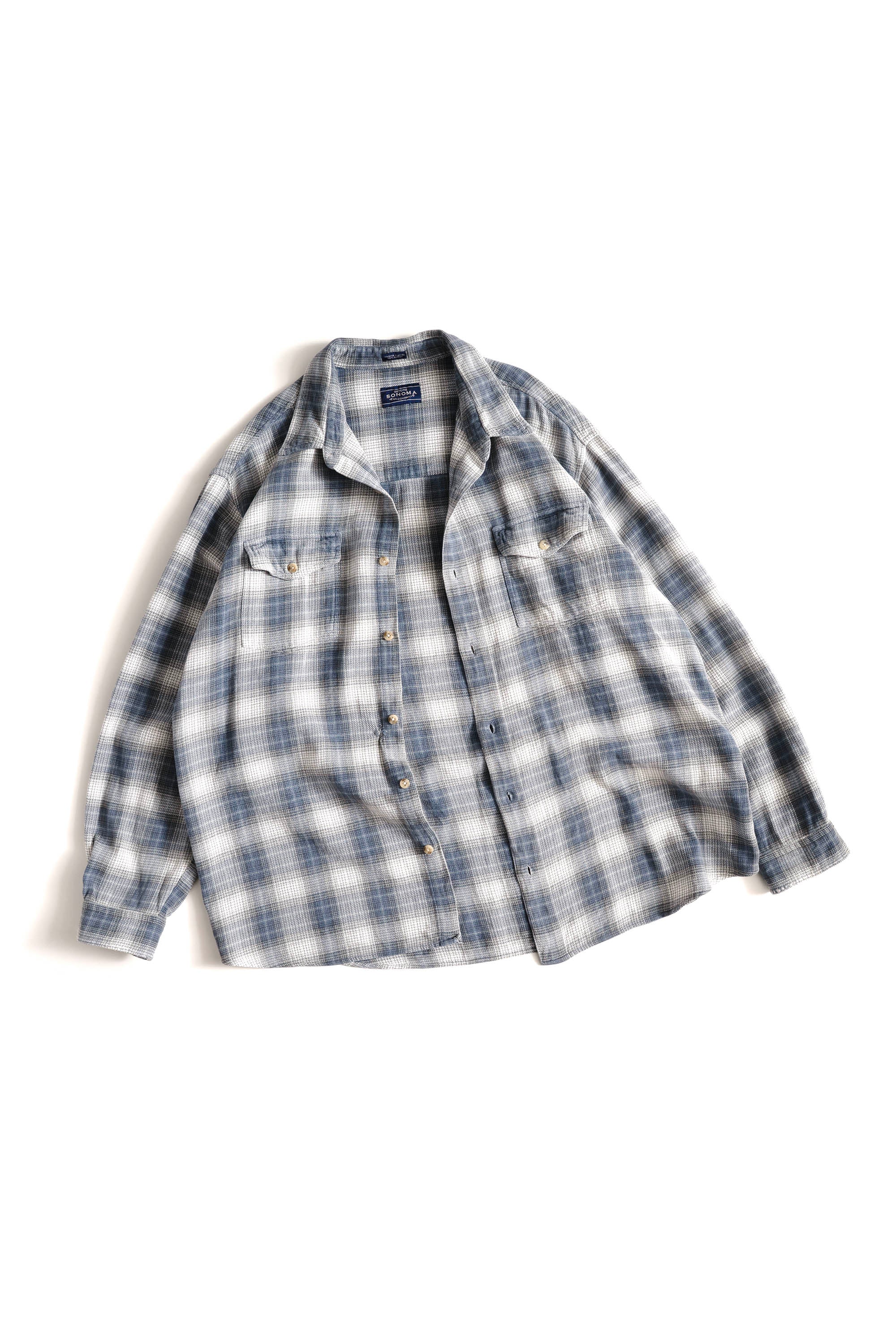 90~00S SONOMA OMBRE CHECK SHIRT