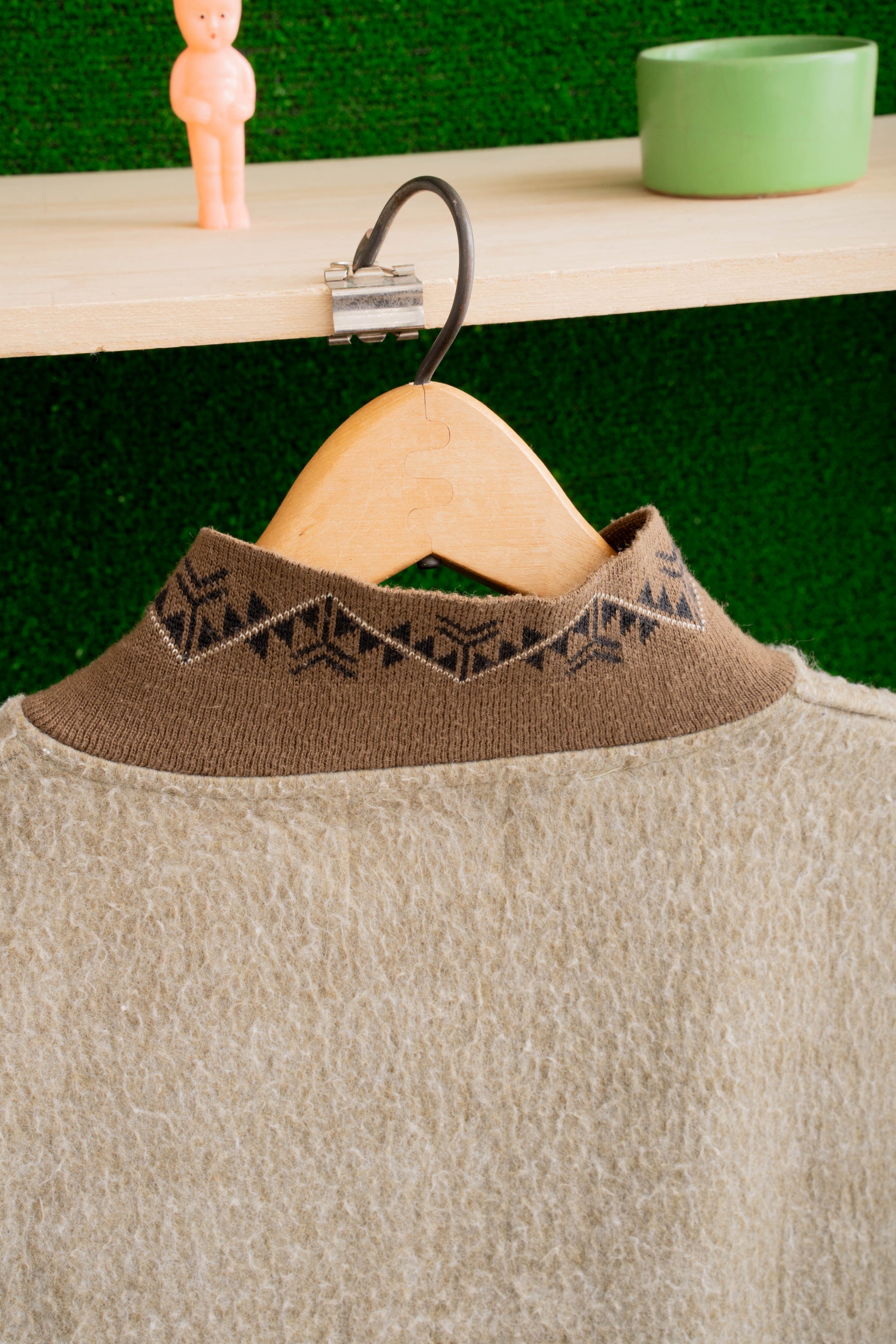 90S ROCK ISLAND HENRY NECK FLEECE PULLOVER