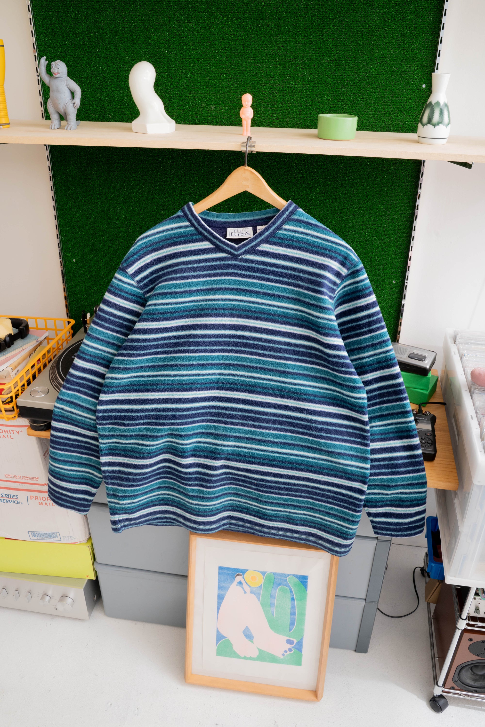 90S BASIC EDITIONS FLEECE PULLOVER